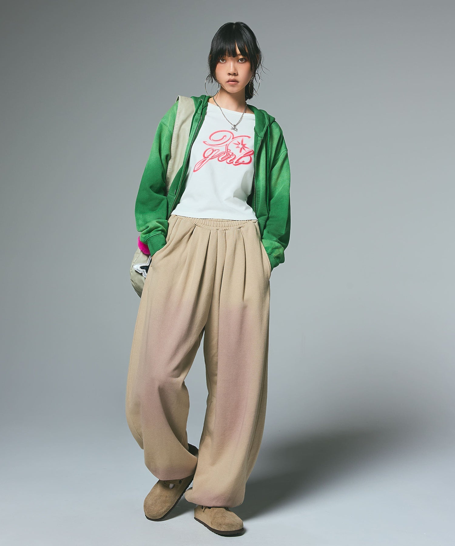 OVERDYED ZIP UP SWEAT HOODIE