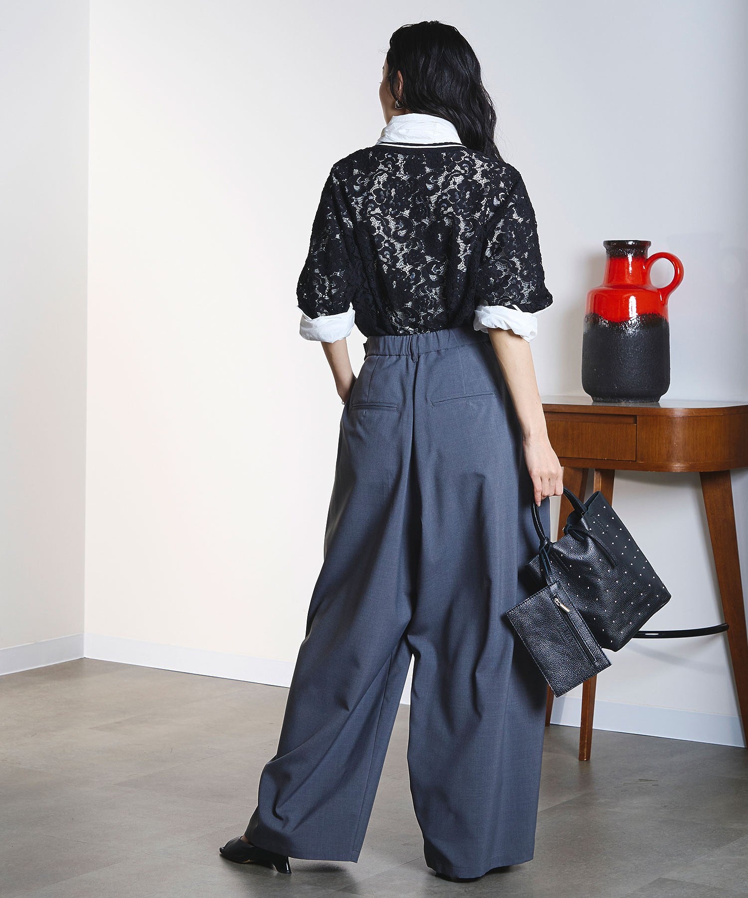 MILLELA FIRENZE/STUDS MINI TOTE BAG