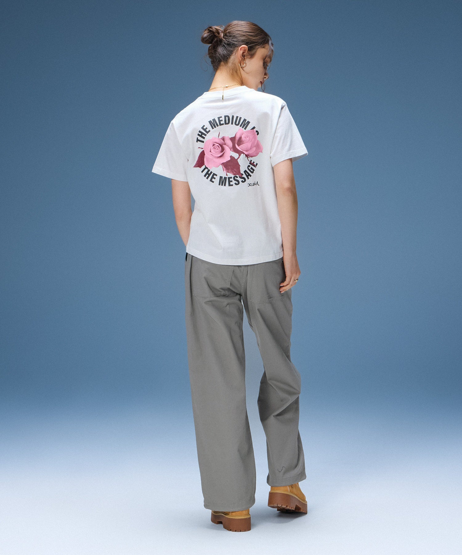 ROSE AND LOGO S/S TEE