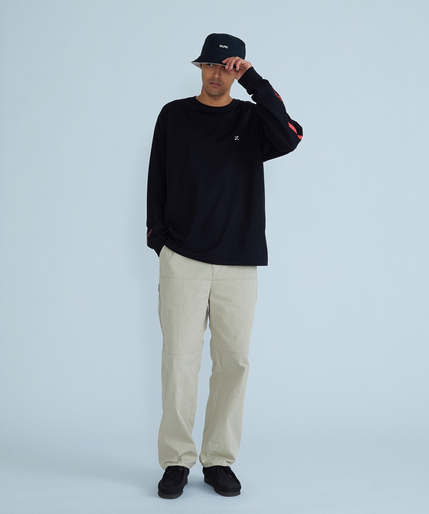 STRIPED SLEEVE L/S TEE