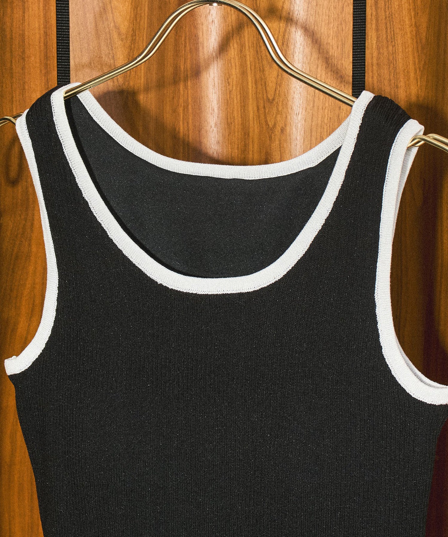 KNITTED RIB TANK TOP
