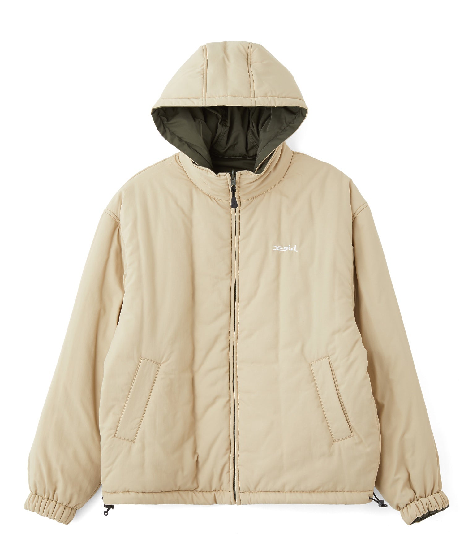 FACE EMBROIDERED PATCH REVERSIBLE JACKET