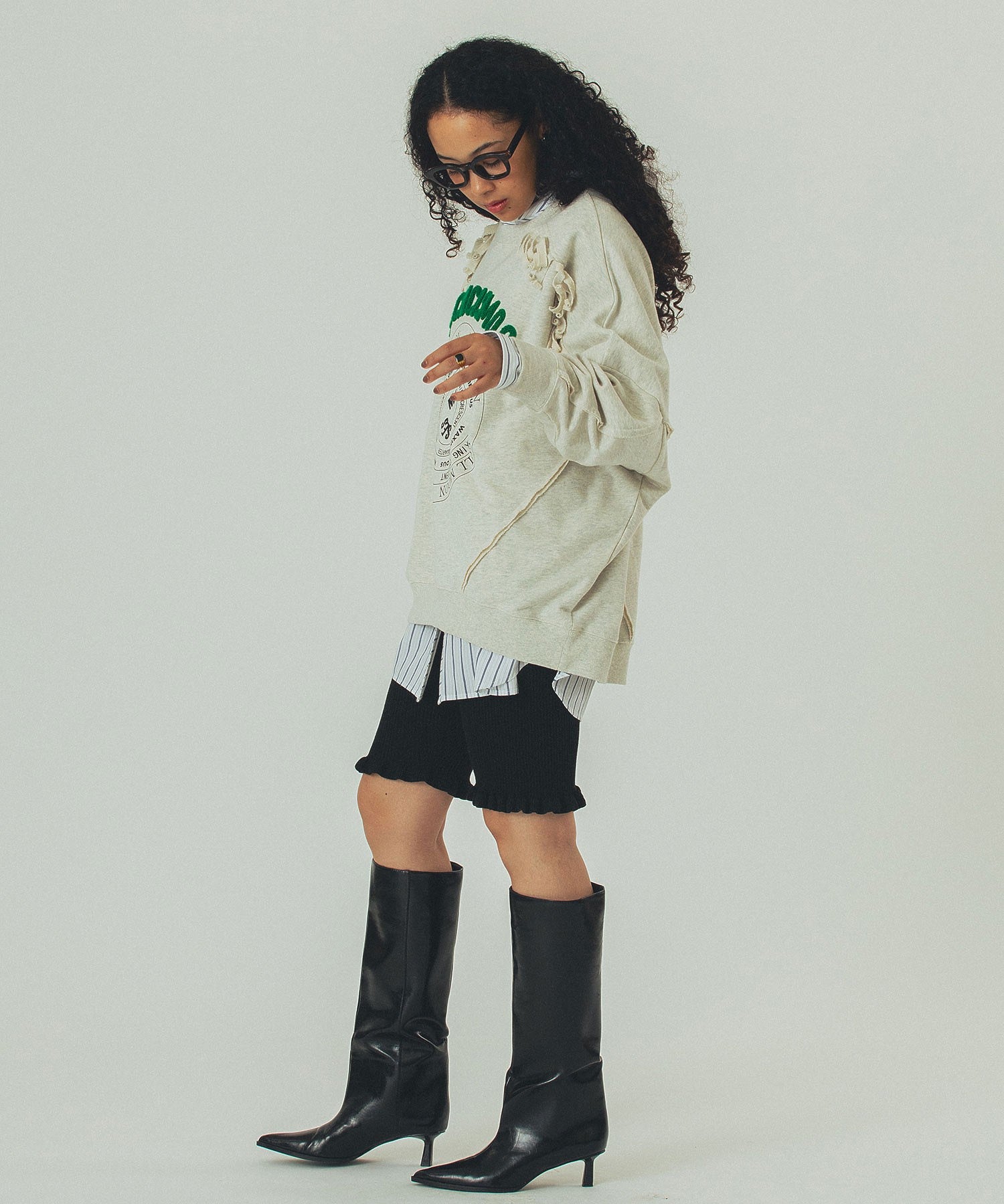 model:168cm 着用サイズ:ONE SIZE