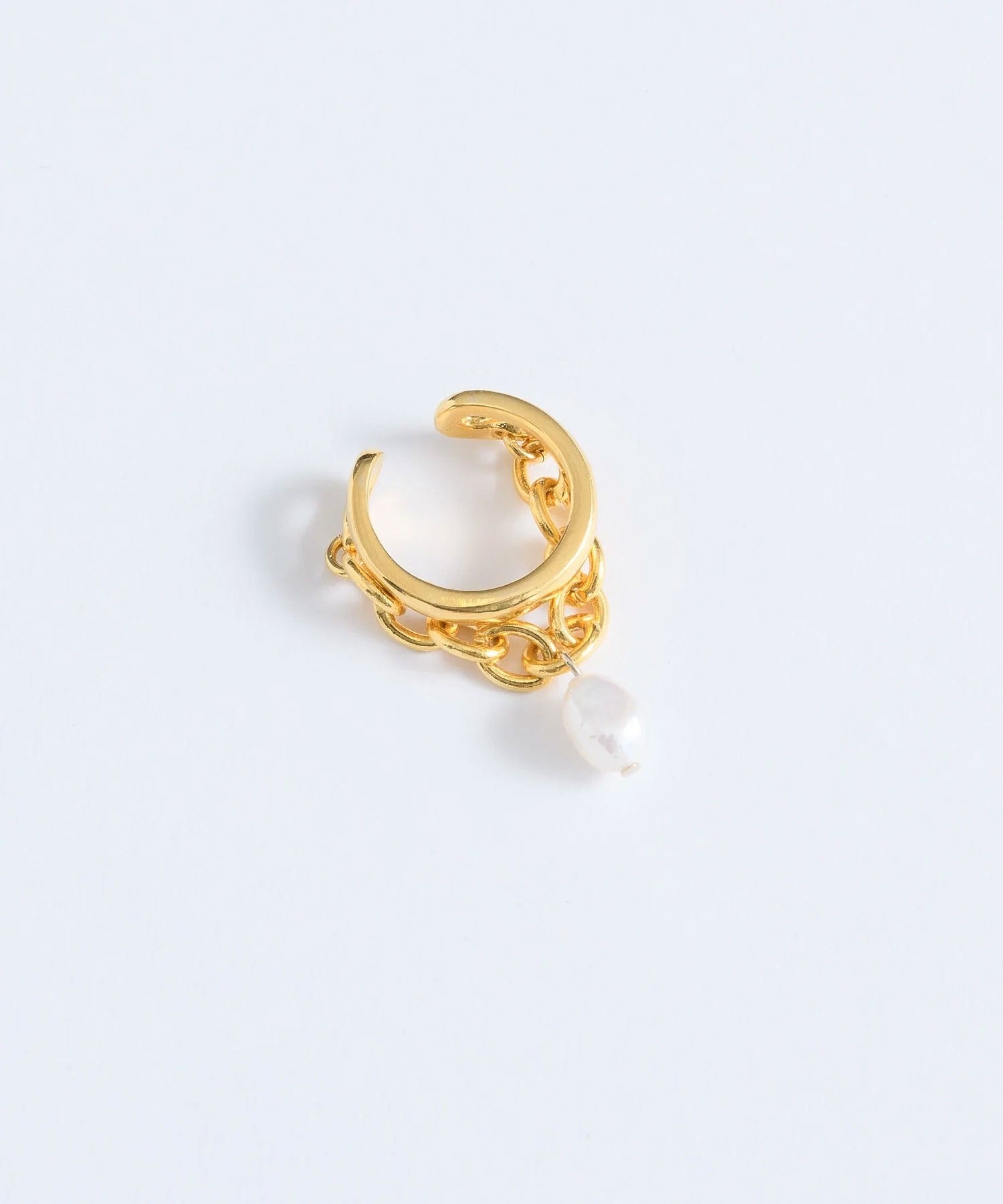 loni/IVY PEARL CHAIN RING