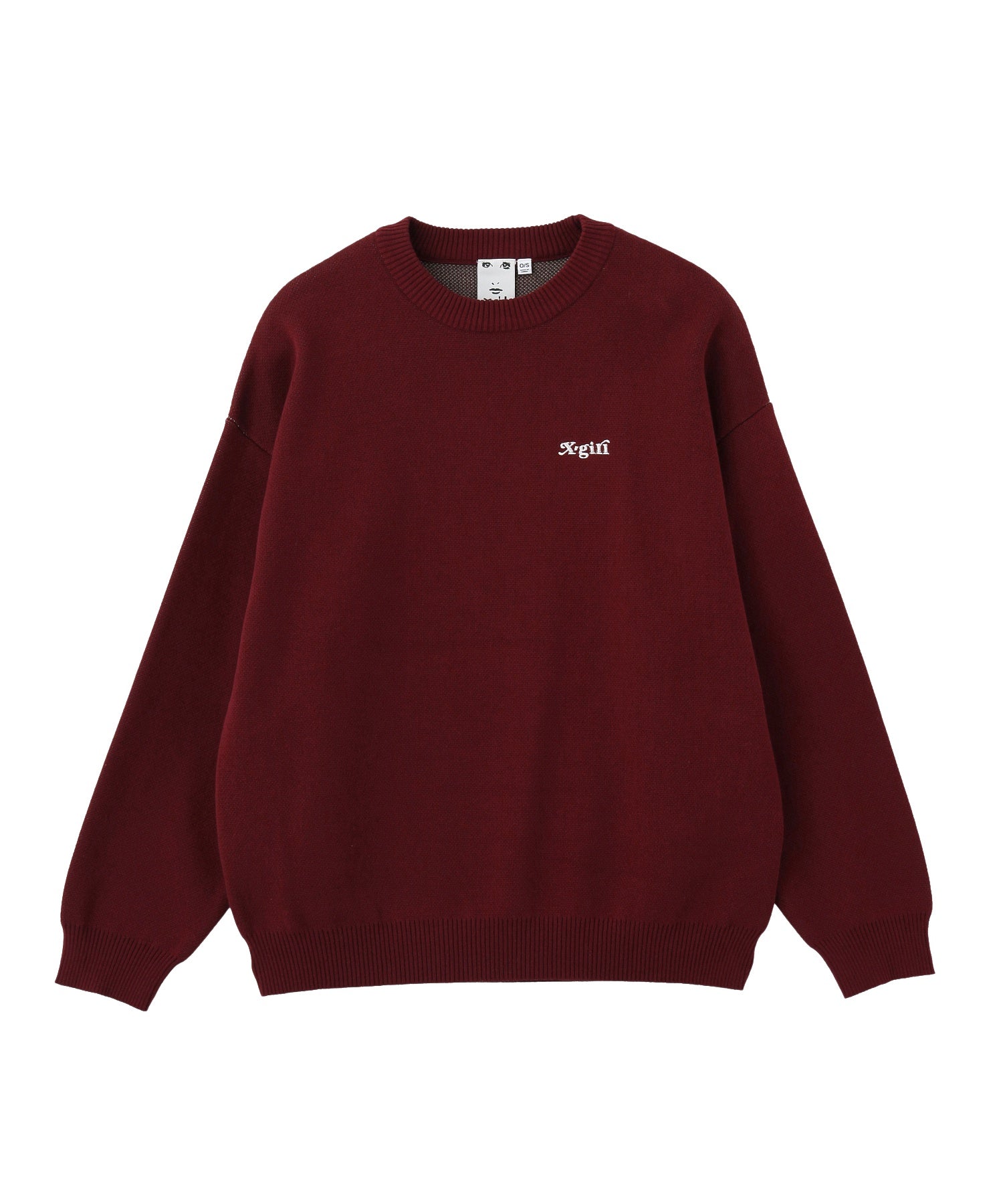 CAMO FACE AND LOGO JACQUARD KNIT TOP