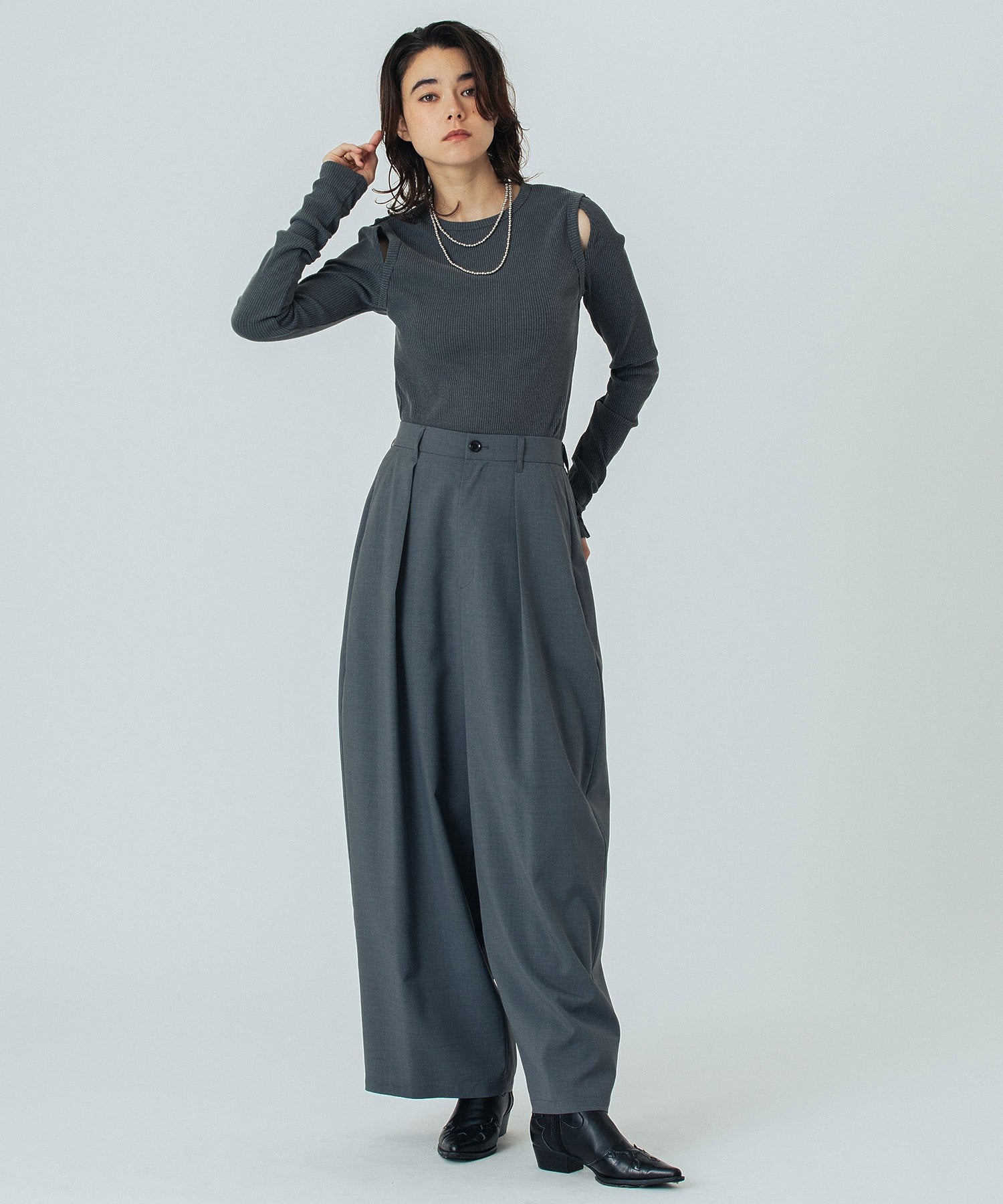 model:172cm 着用サイズ:M