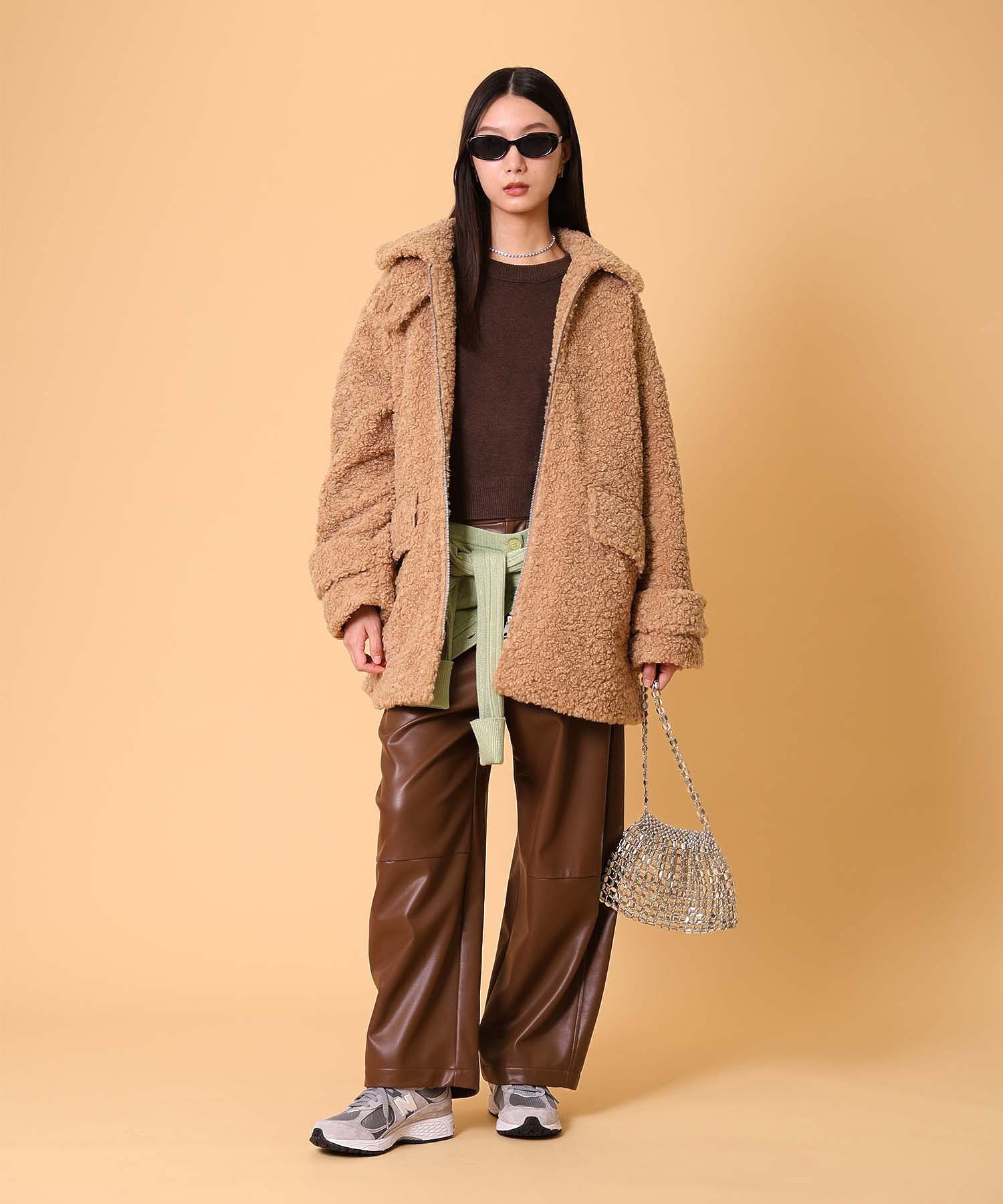 ボアハーフコート