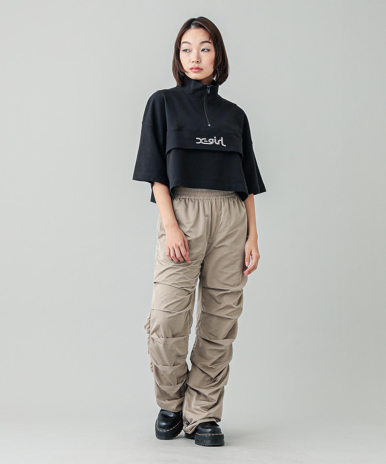 CROPPED ANORAK TOP