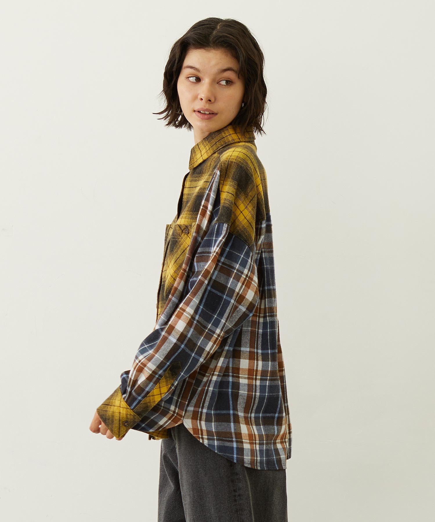 WASHED PANEL SHIRT