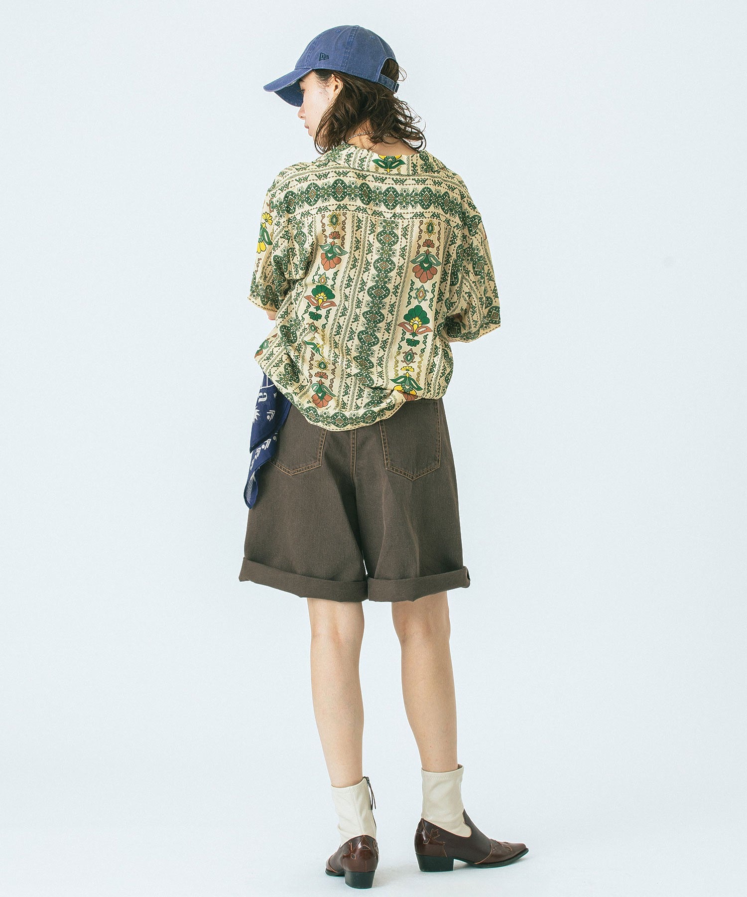 CREOLME/TUCK HALF PANTS