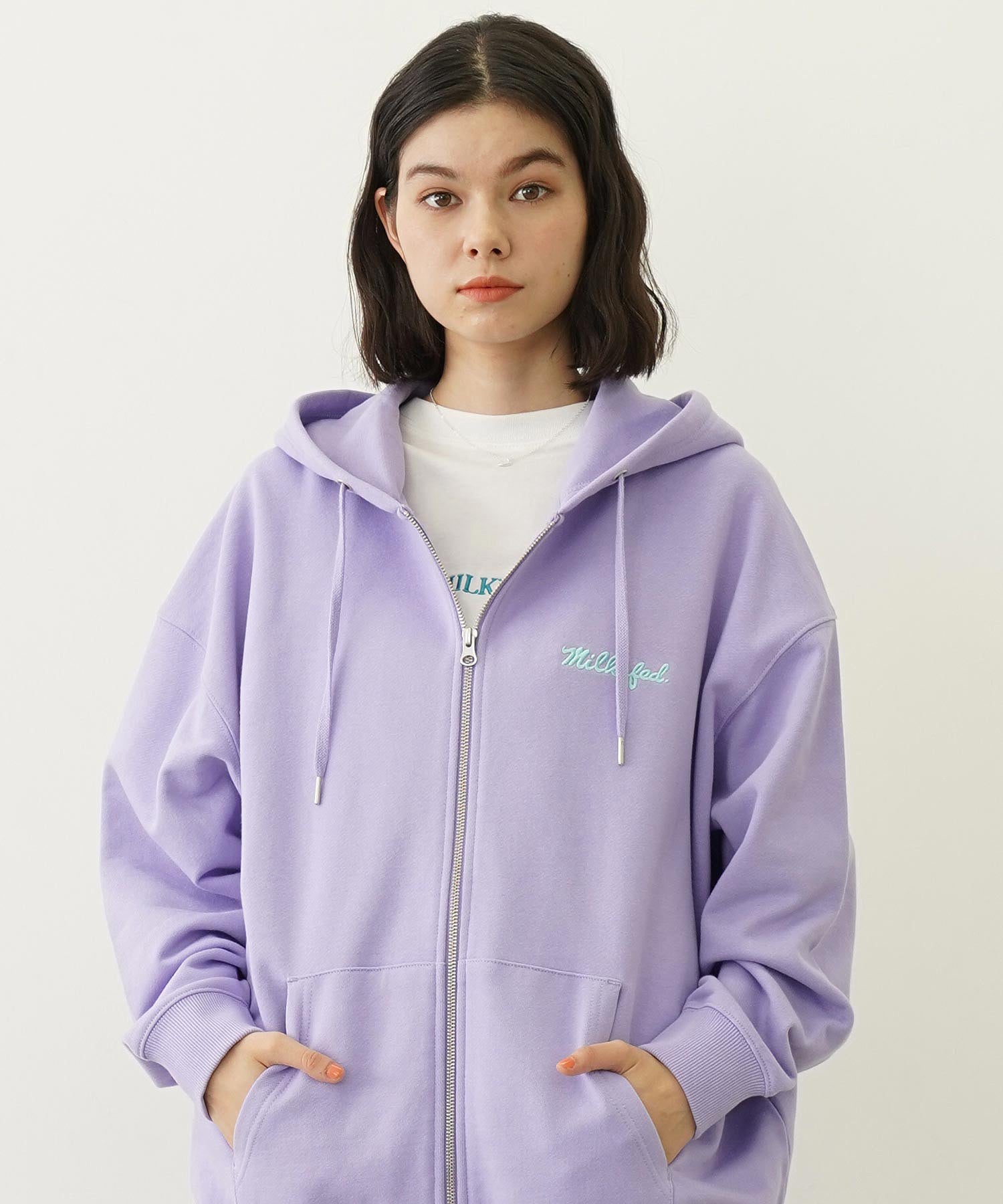 EXTENDED ICING LOGO ZIP UP HOODIE