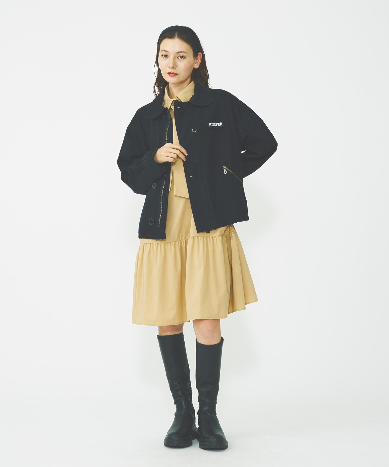 ROUND COLLAR MILITARY JACKET