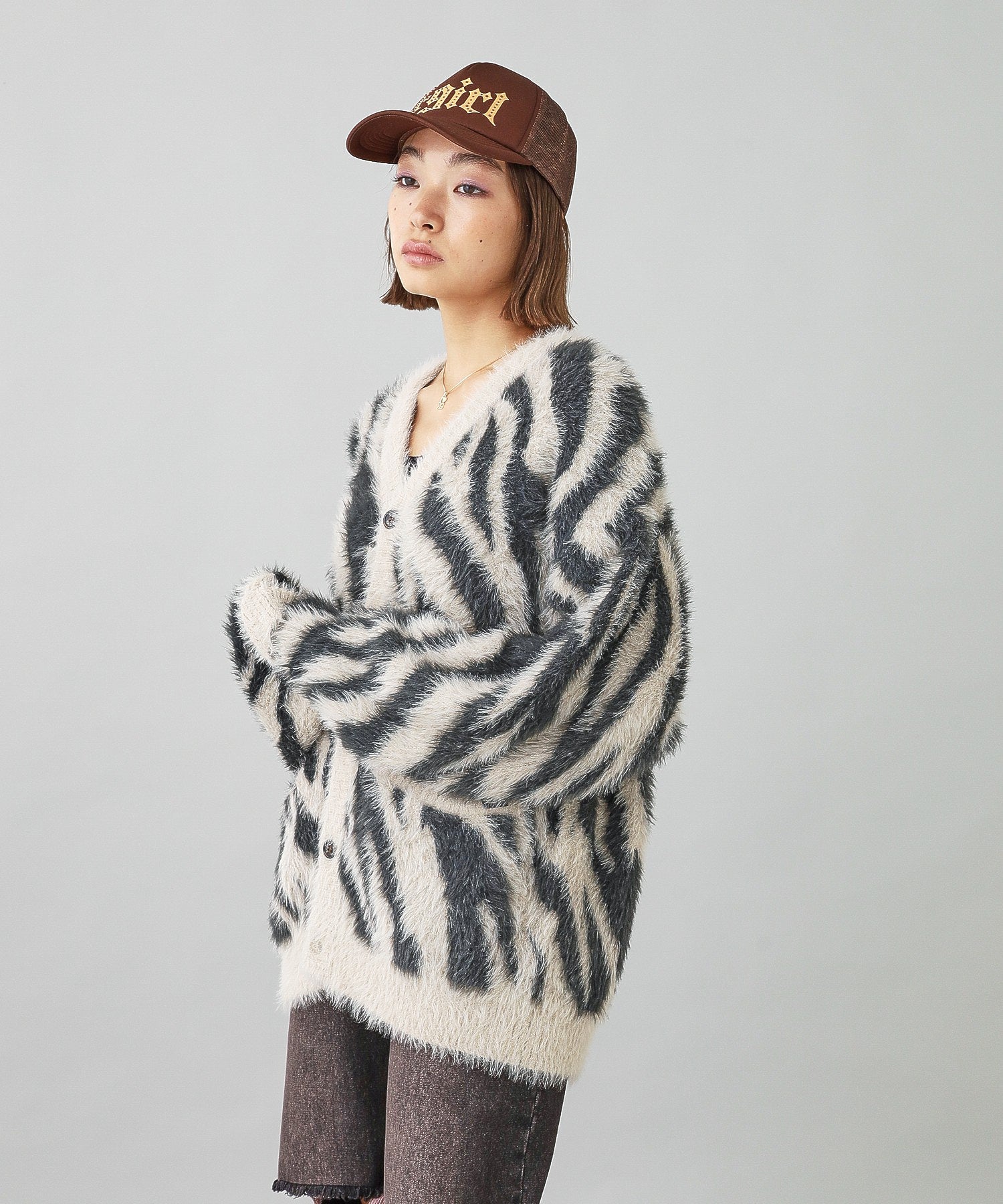 ZEBRA KNIT CARDIGAN