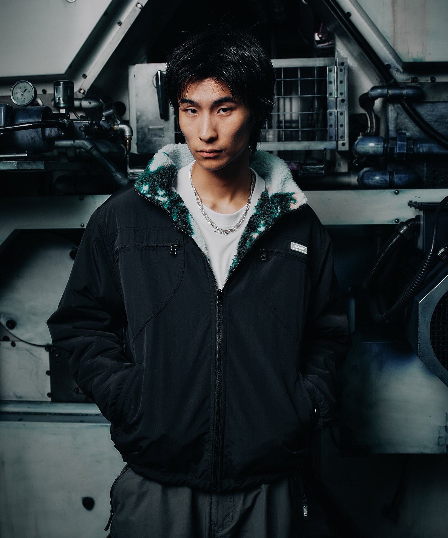 REVERSIBLE NYLON JACKET