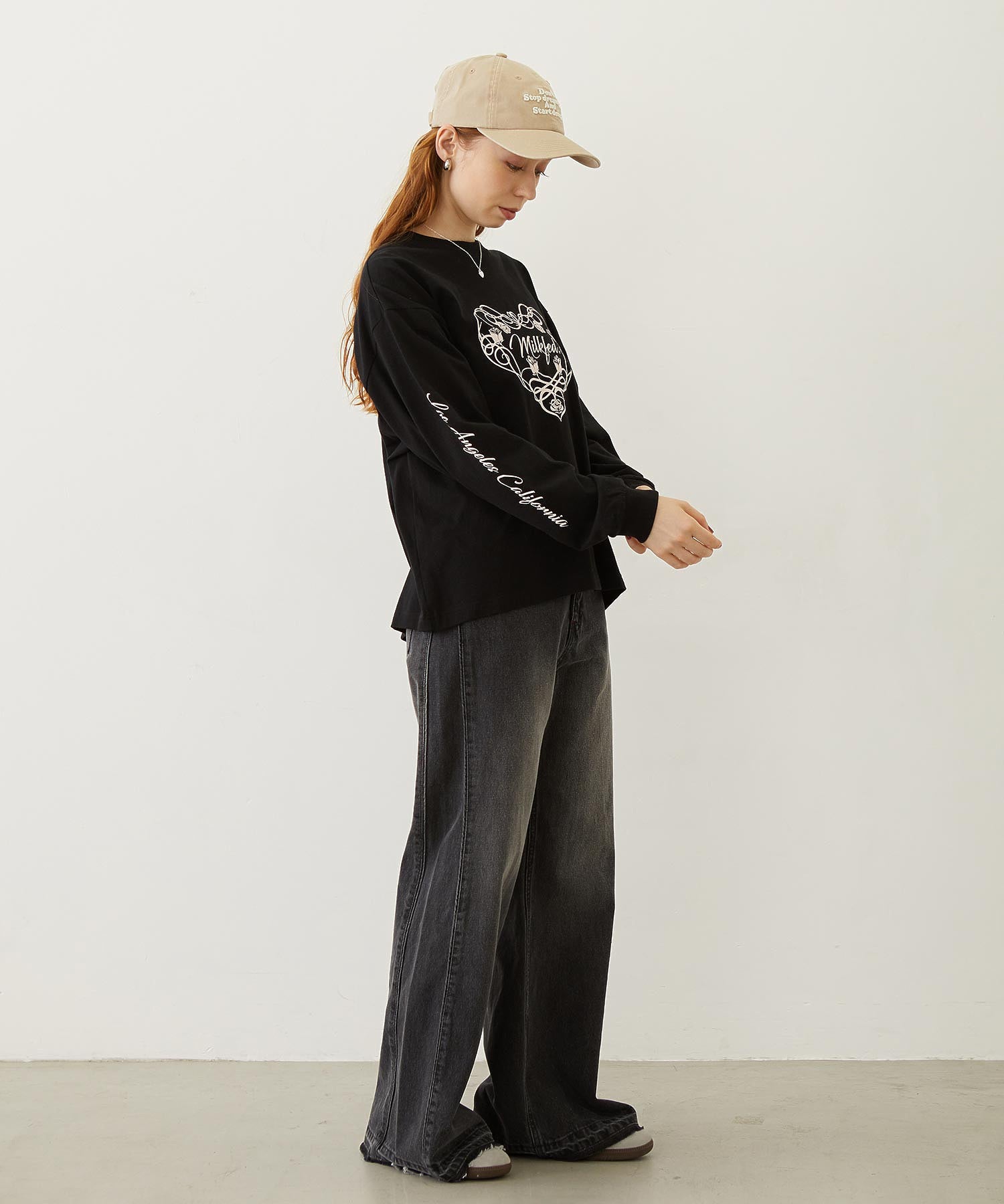 HEART AND ROSE L/S TEE