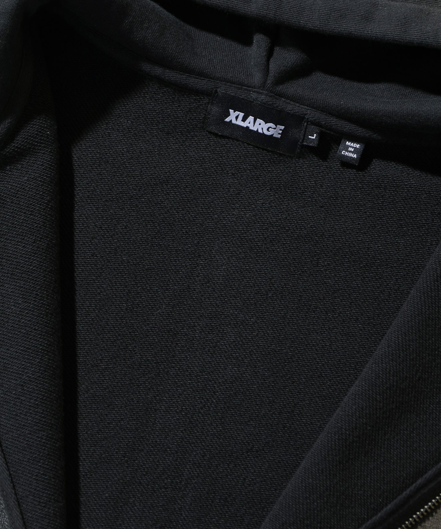 DISCHARGE PRINTED OG ZIP HOODED SWEATSHIRT