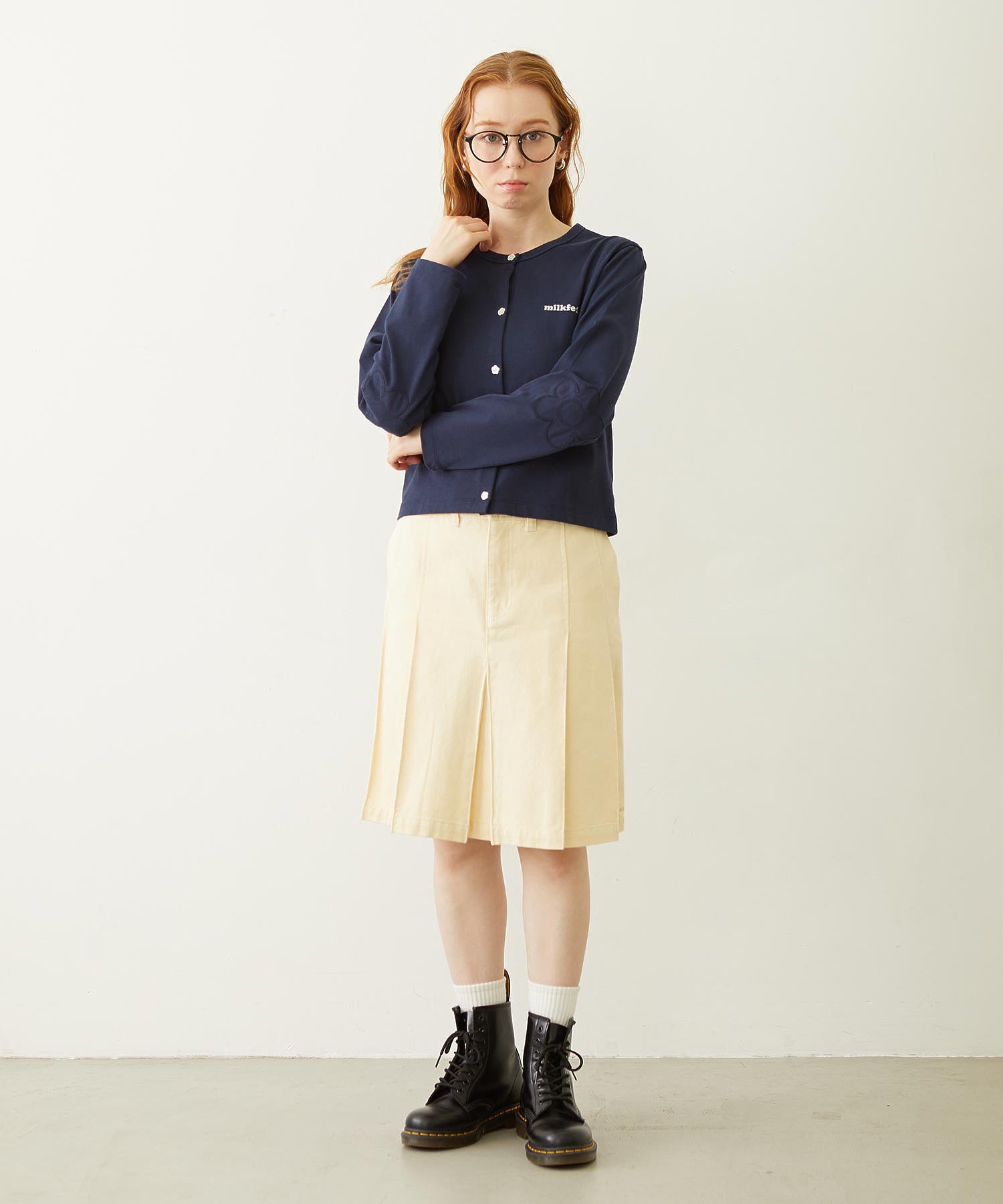 FLOWER ELBOW CARDIGAN