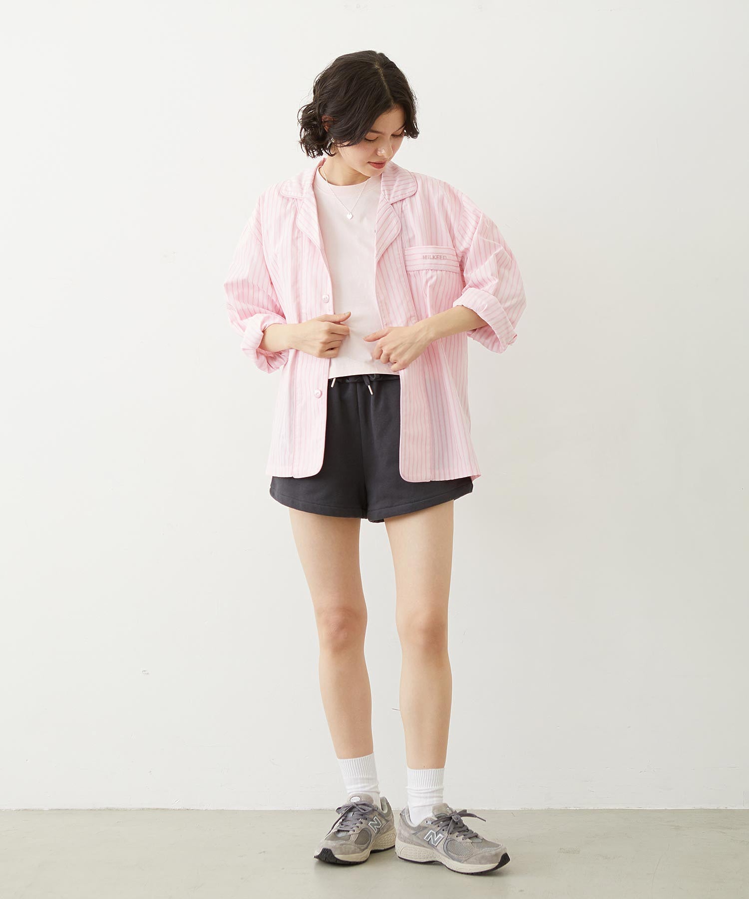 STRIPED PAJAMA SHIRT