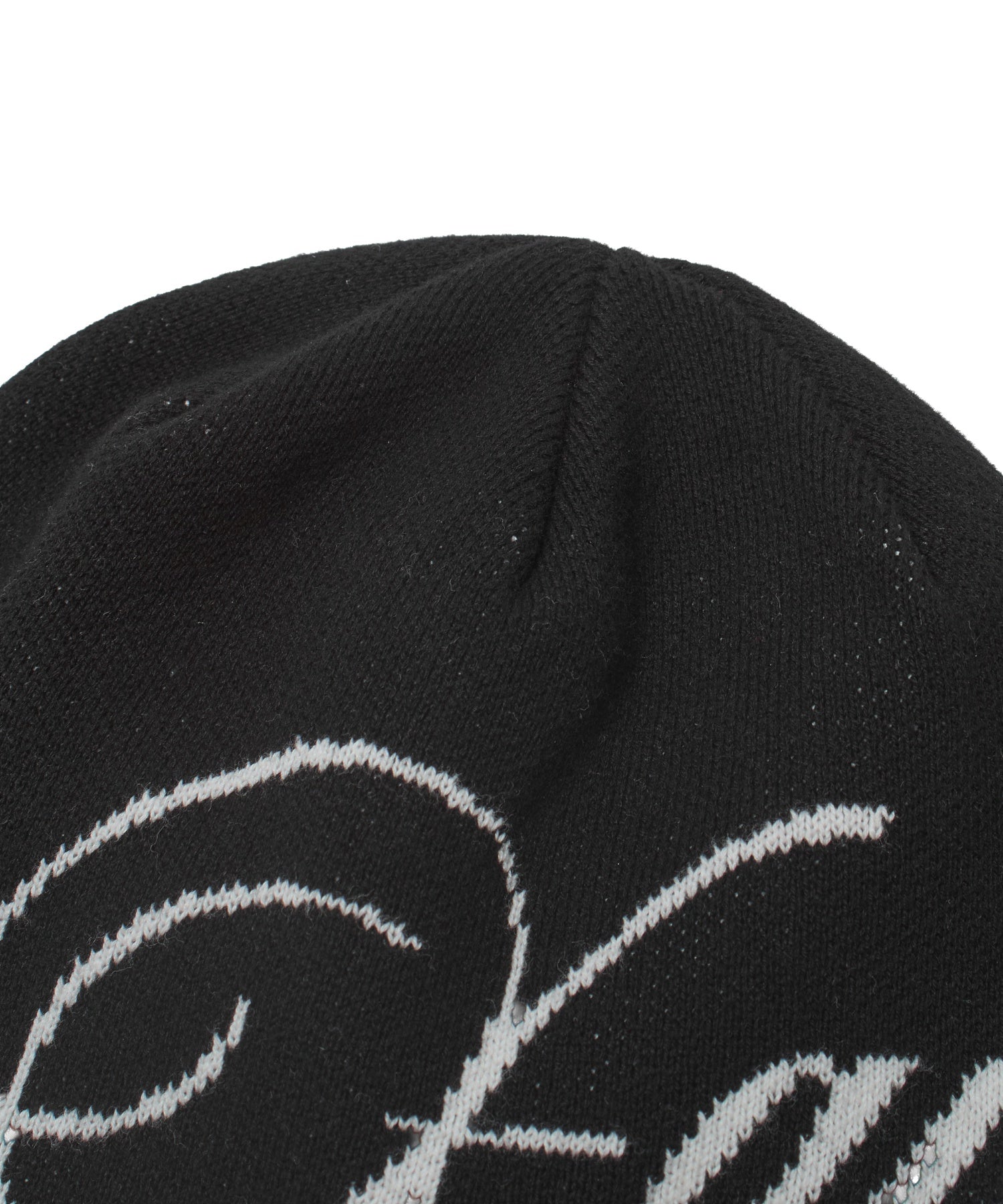 LOGO AND HAZY PATTERN REVERSIBLE BEANIE