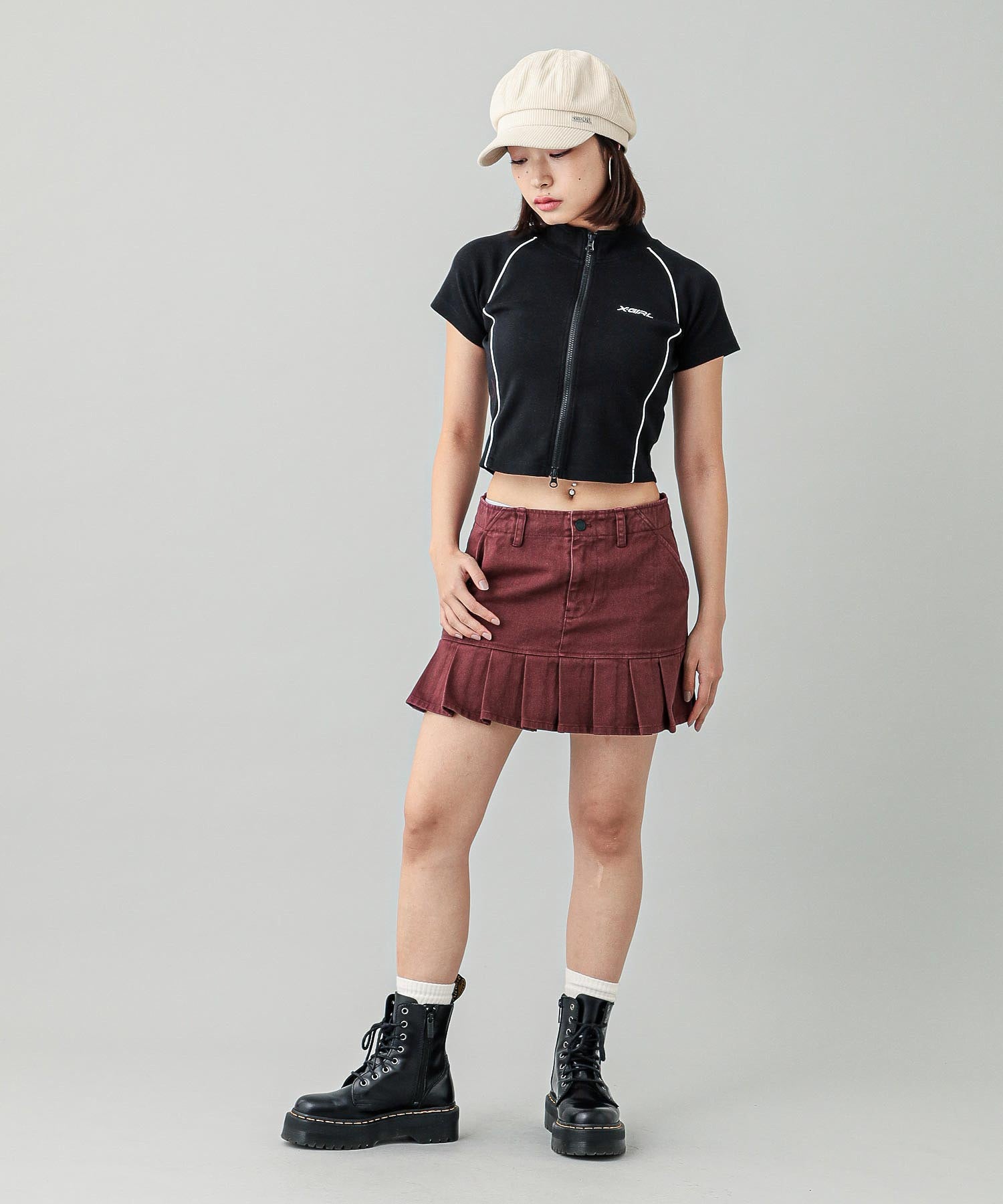 RACING ZIP UP TOP