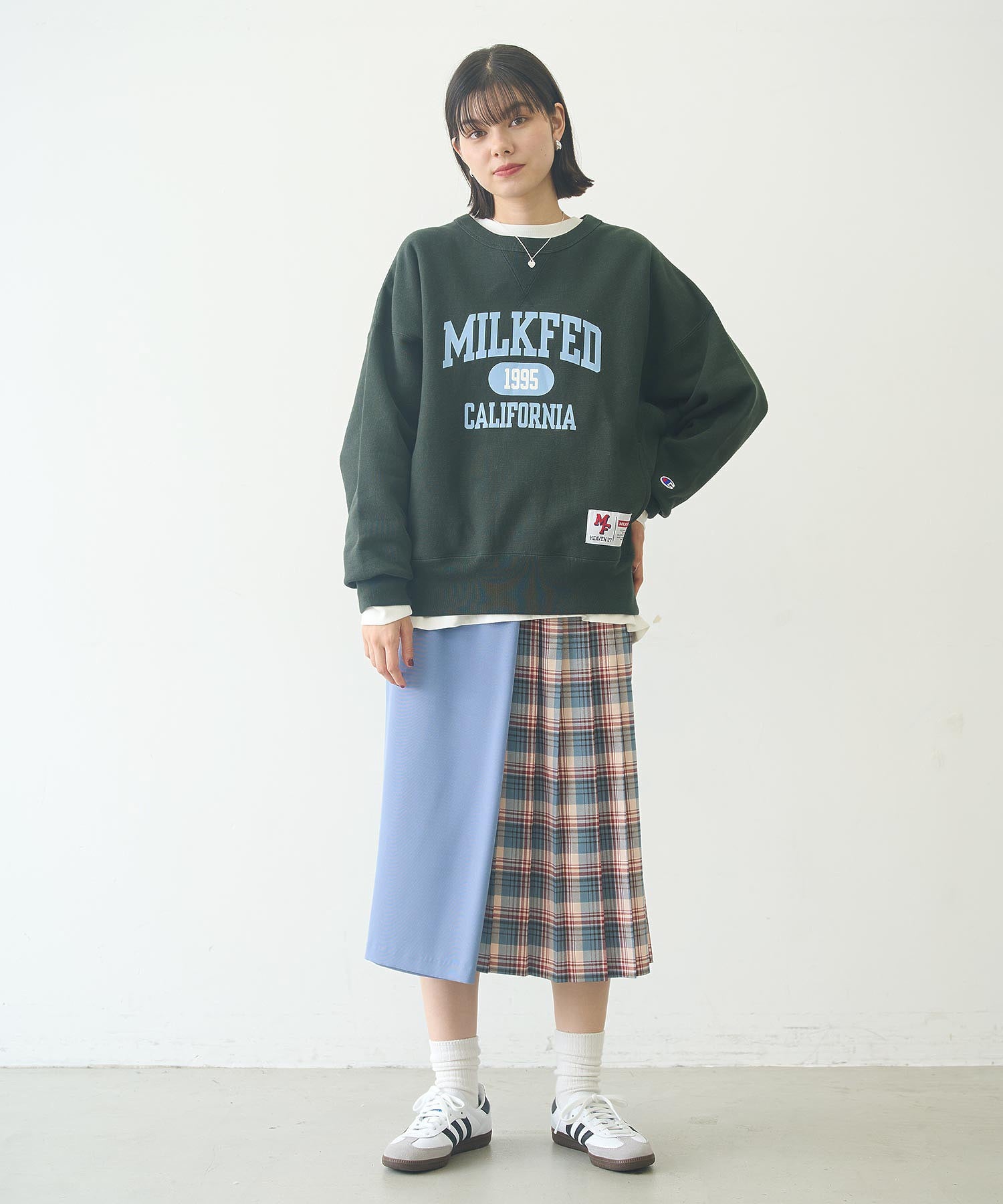 MILKFED.×CHAMPION SWEAT TOP