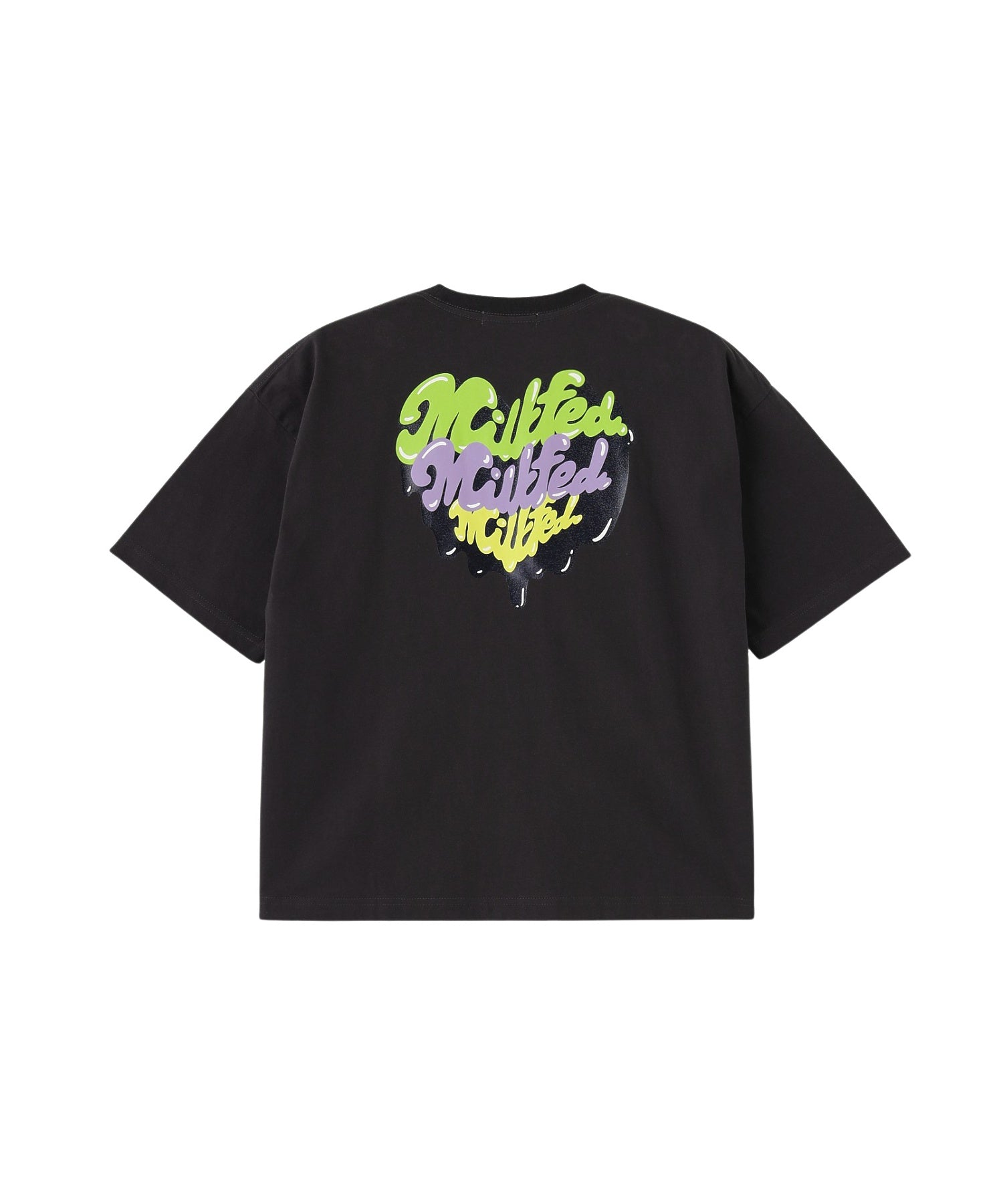 MELTY GLITTER HEART WIDE S/S TEE