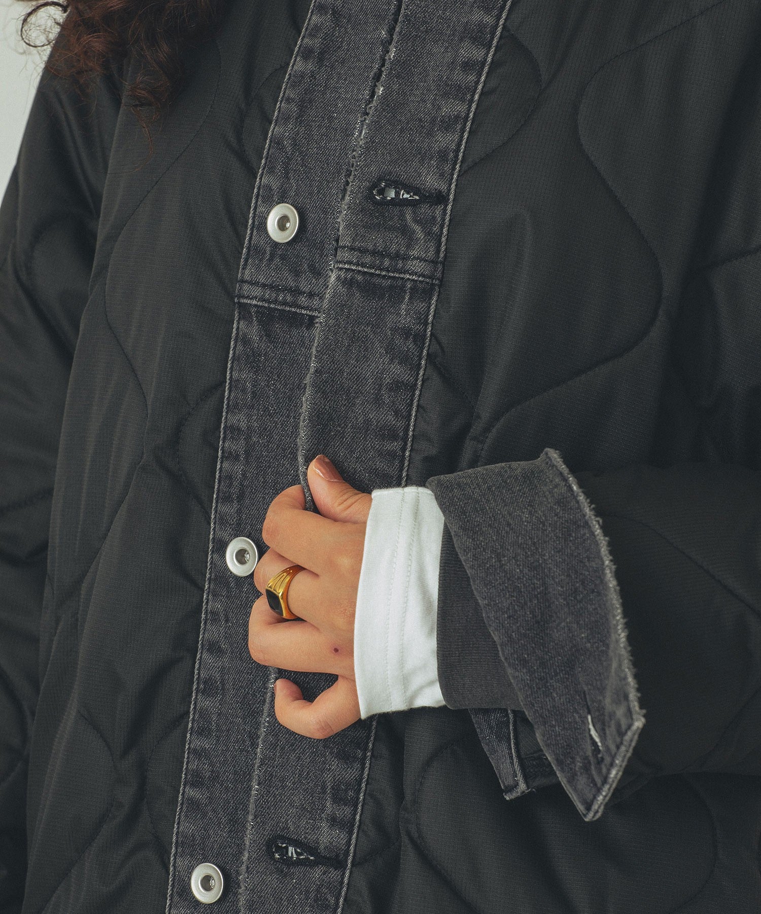 GENE HEAVENS/DENIM x QUILTING JACKET