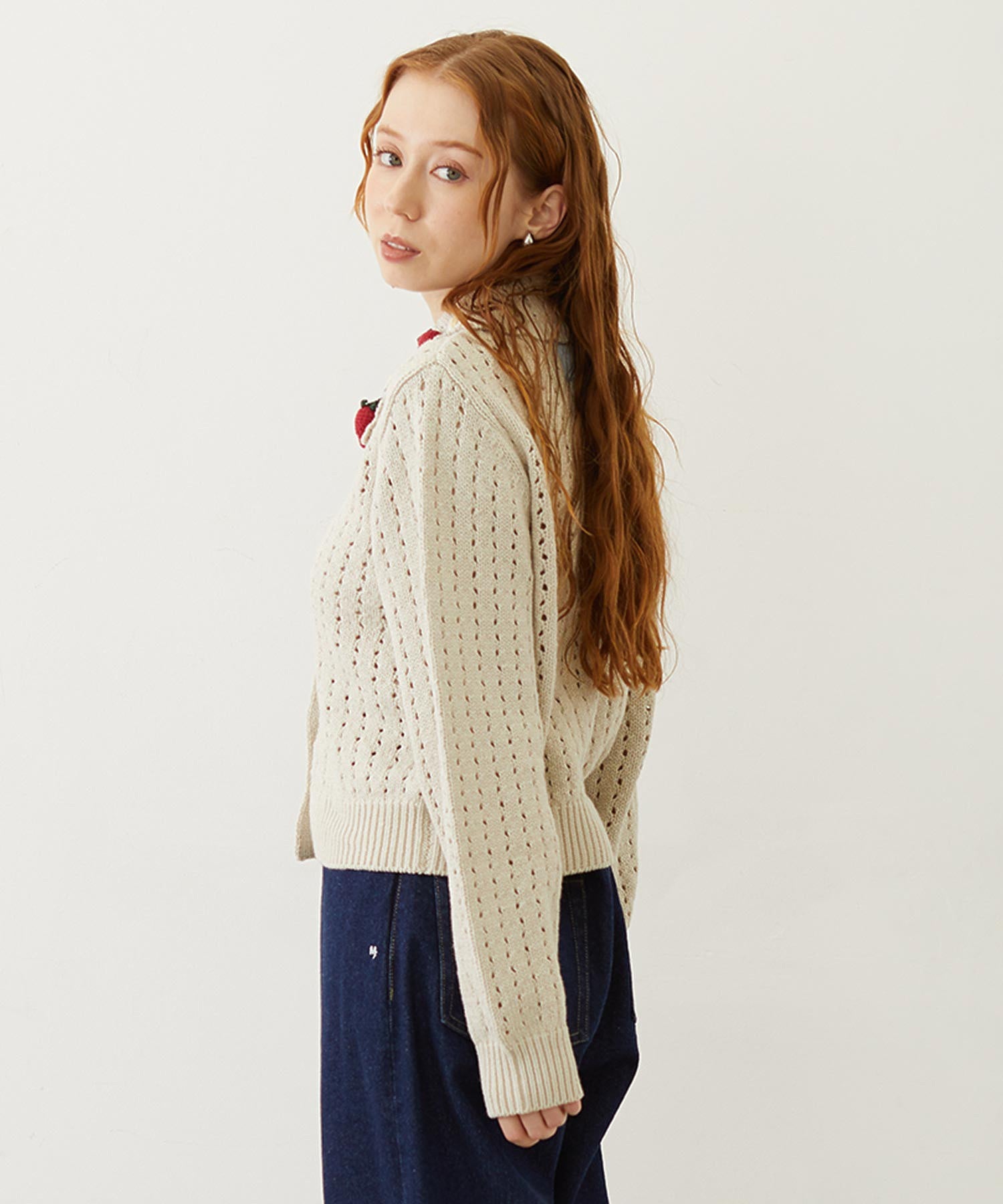 STRAWBERRY KNIT CARDIGAN