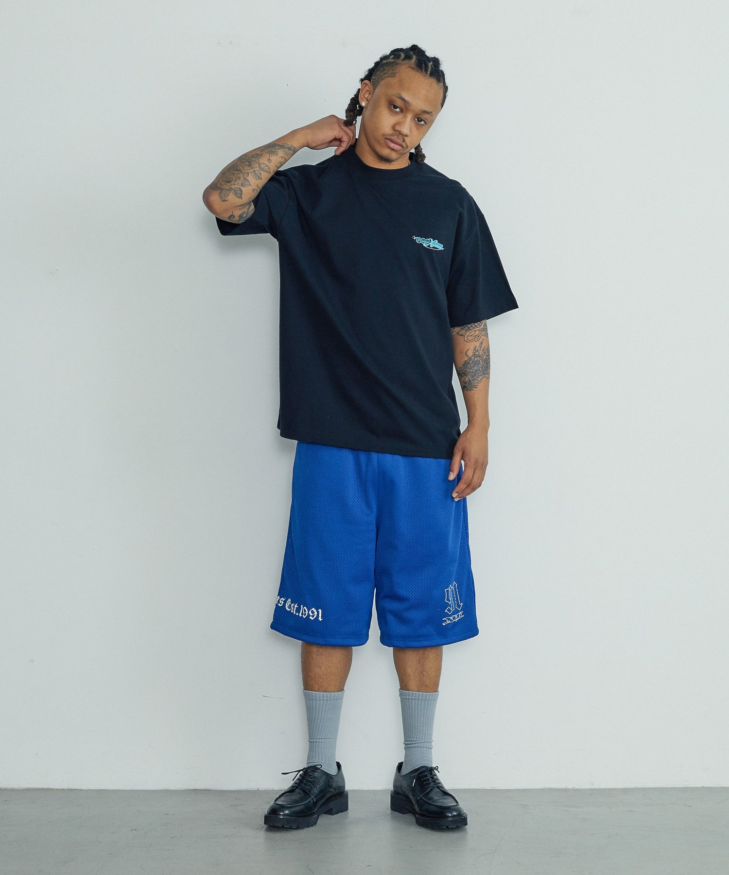 OLD ENGLISH MESH SHORTS