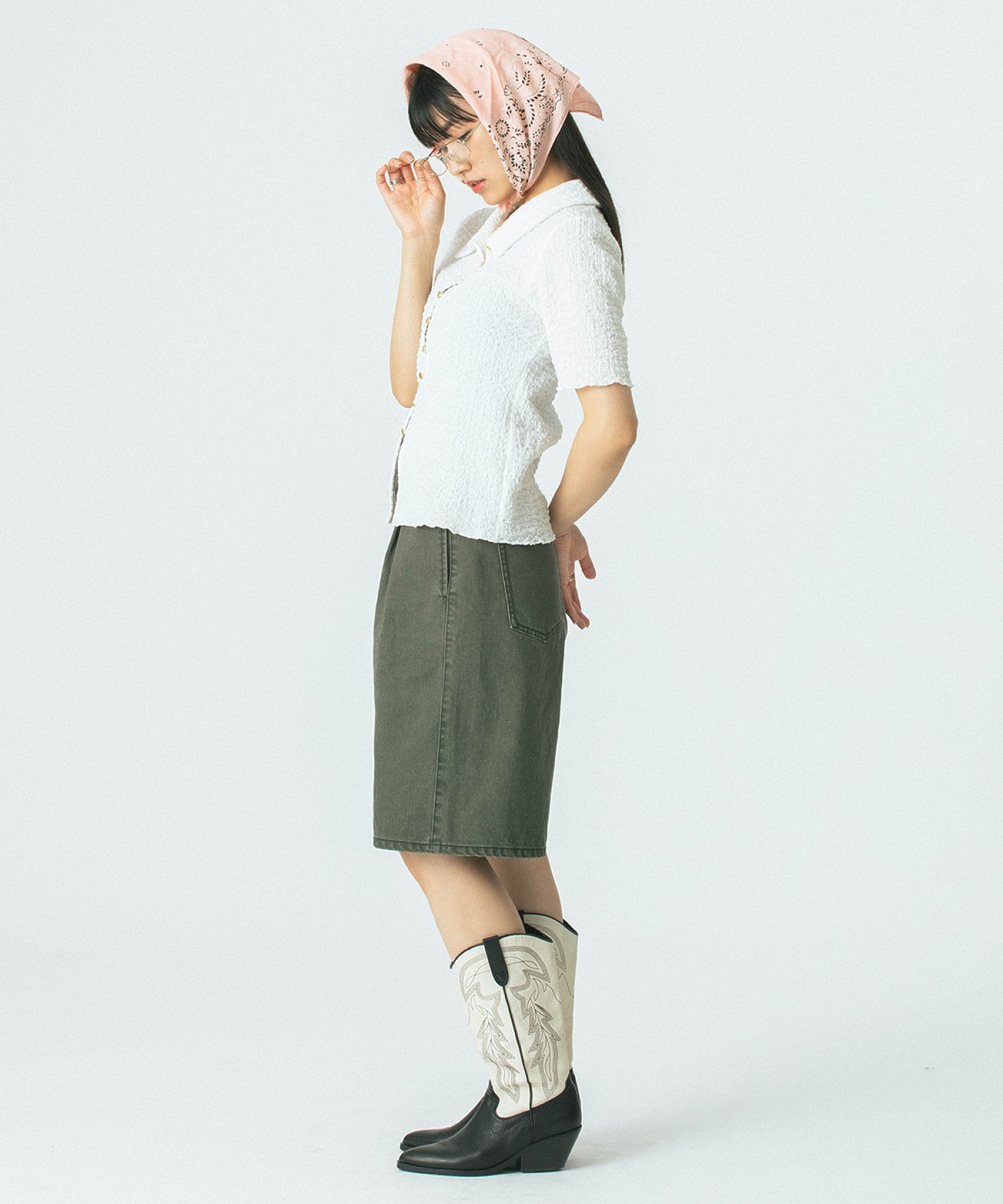 CREOLME/TUCK HALF PANTS