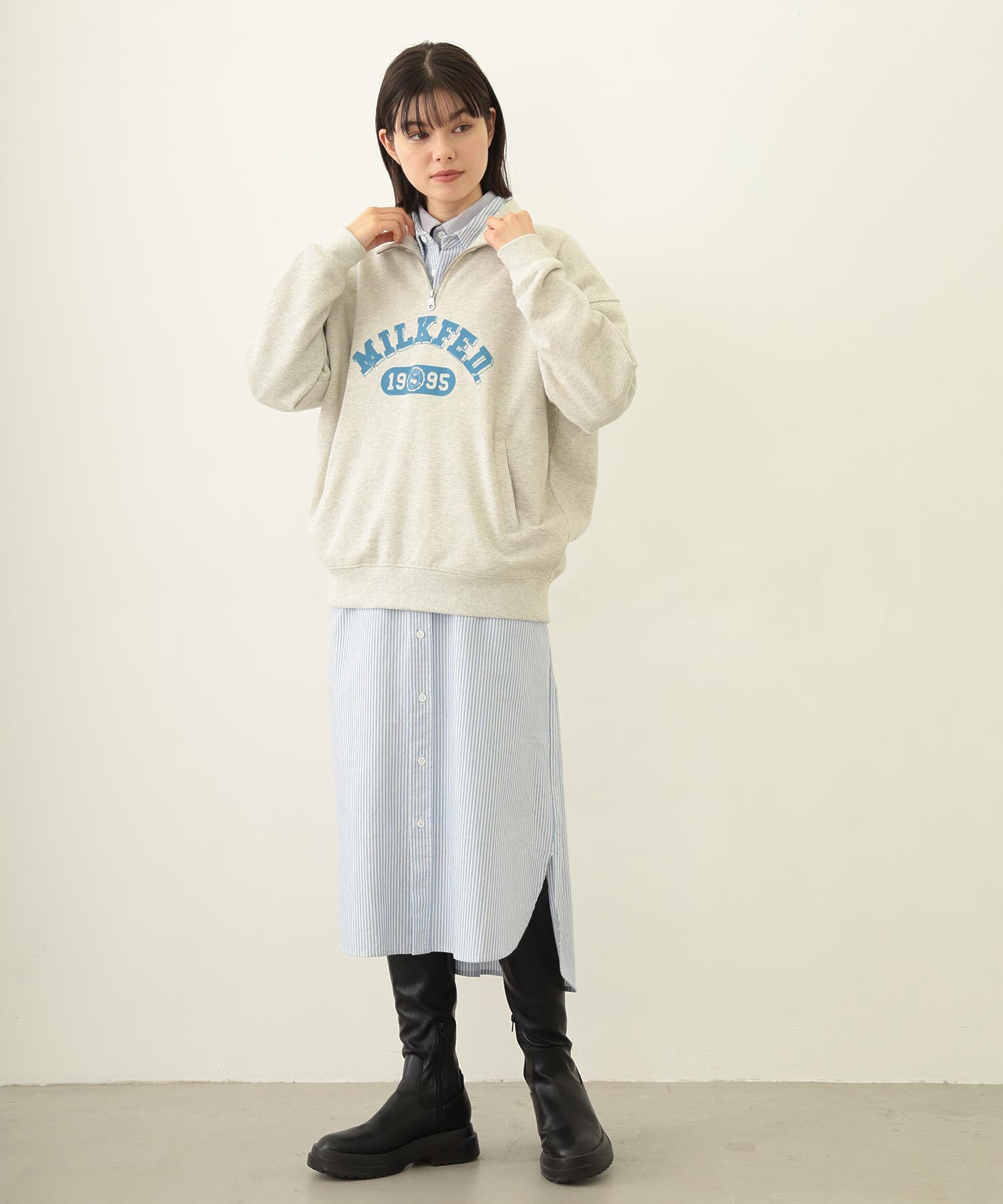 LAYERED SHIRTS DRESS