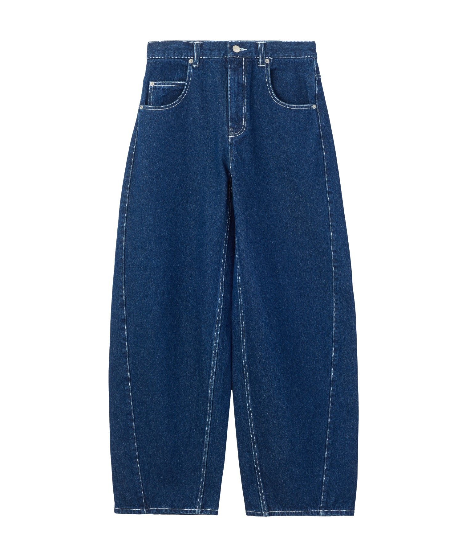 LOGO MARK STITCHED DENIM PANTS