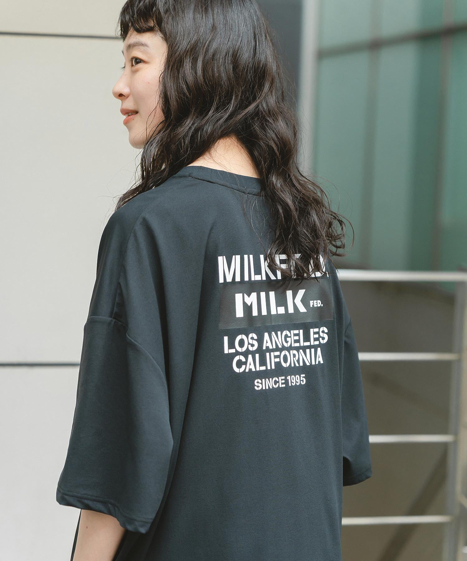 MILKFED. DRAWSTRING BIG S/S TEE