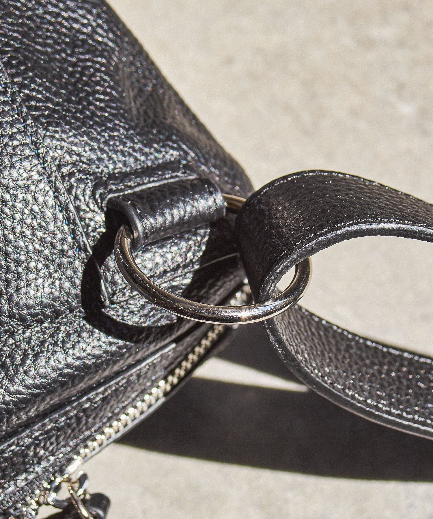 BEAURE/LEATHER BIG SHOULDER BAG