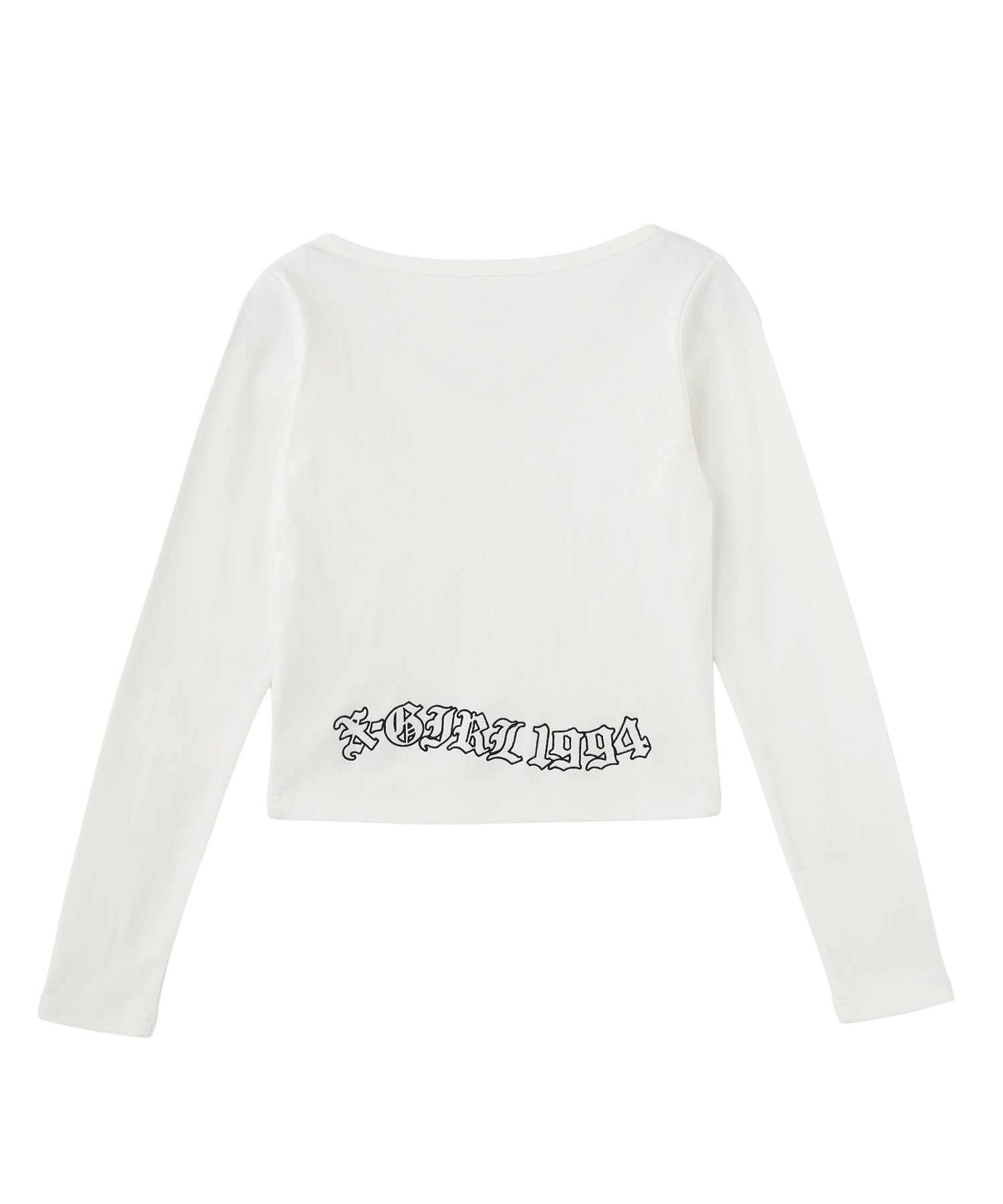STRING COLLAR L/S COMPACT TOP