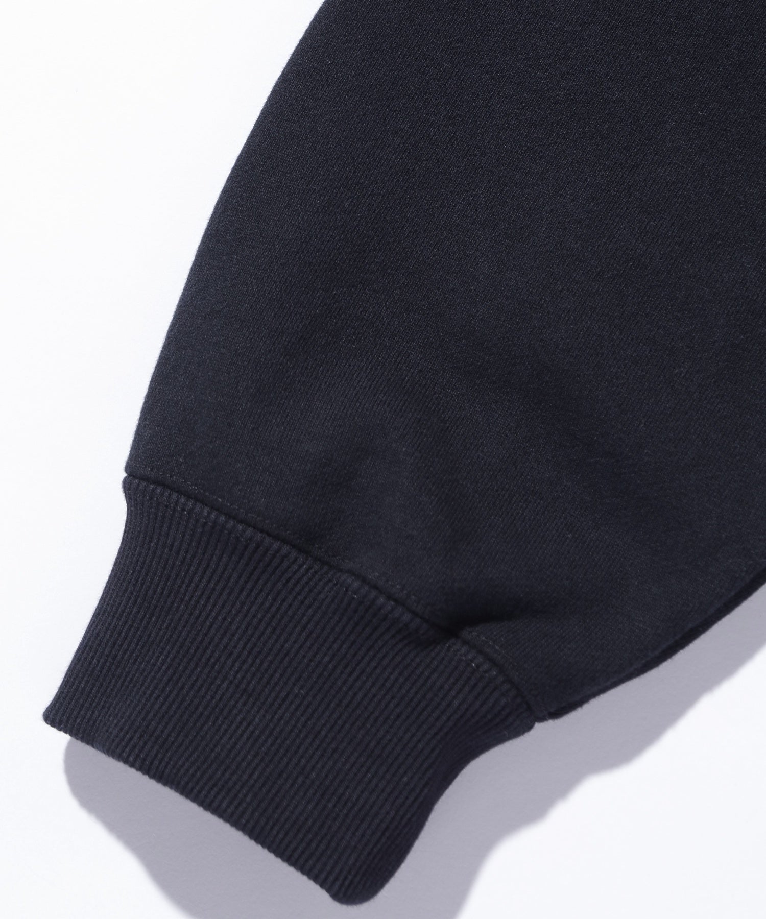 PERFORATED LEATHER LOGO ZIP UP HOODED SWEATSHIRT