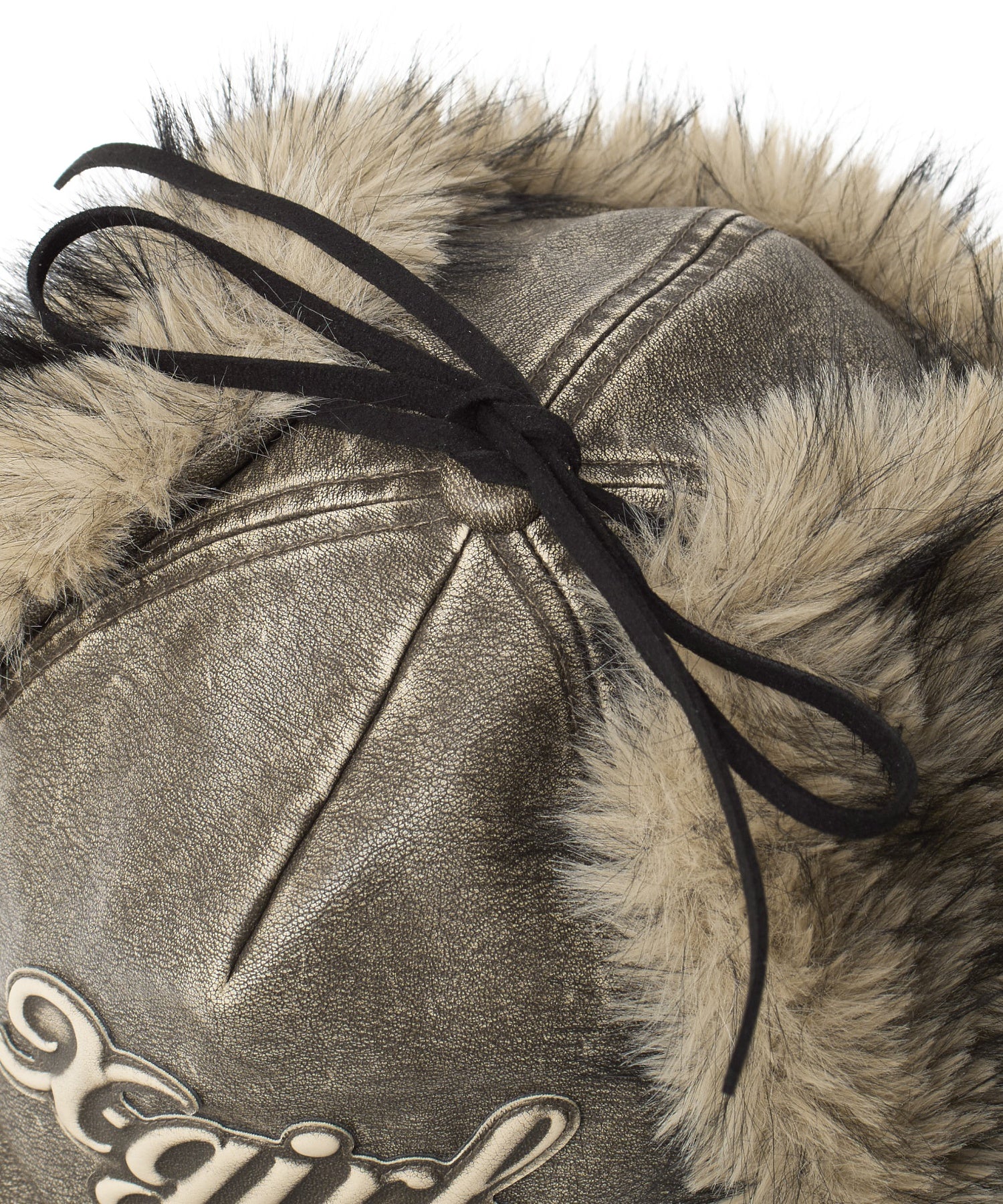 EMBOSSED LOGO PATCH EARFLAP CAP