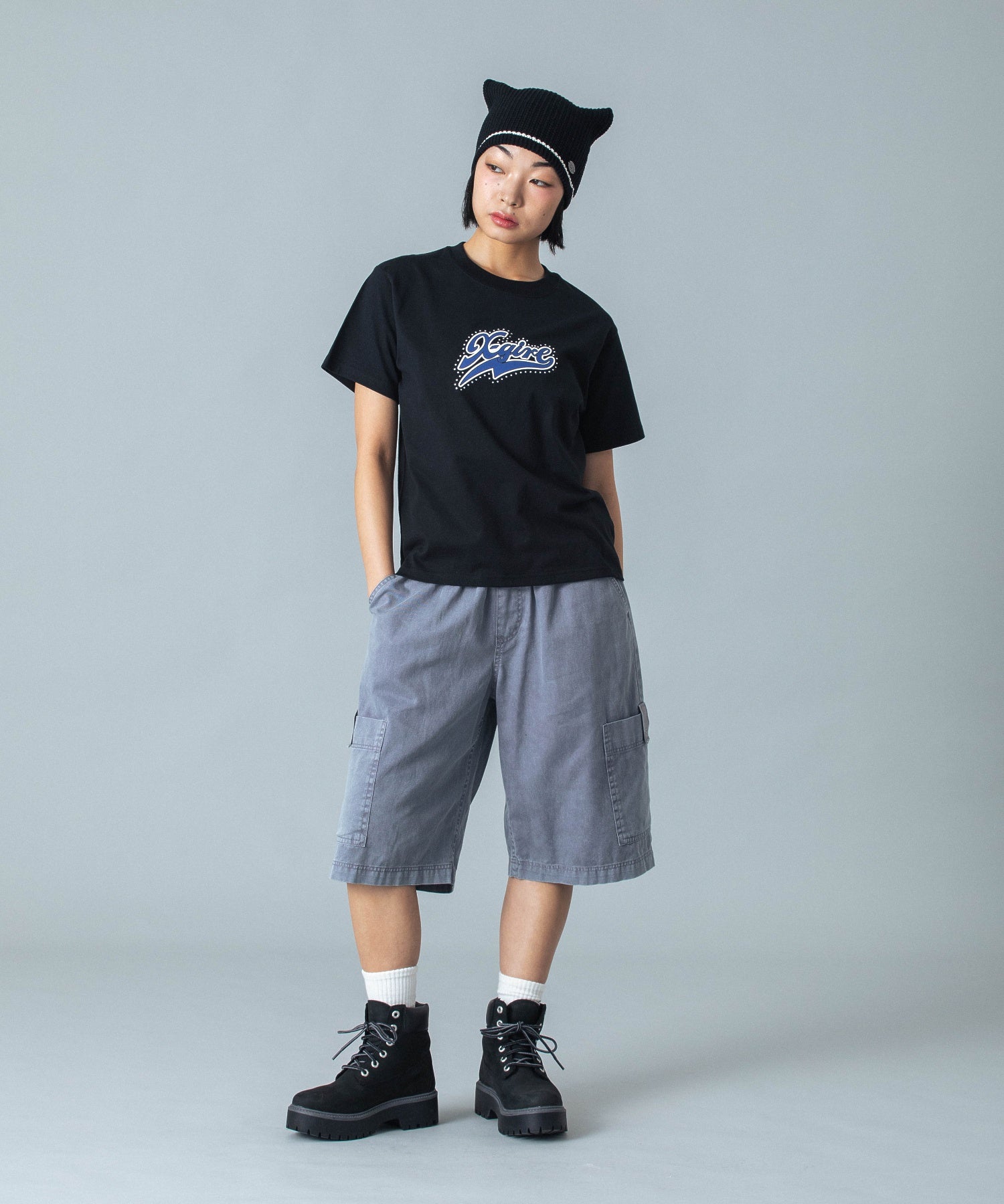 FADED FACE EASY HALF PANTS