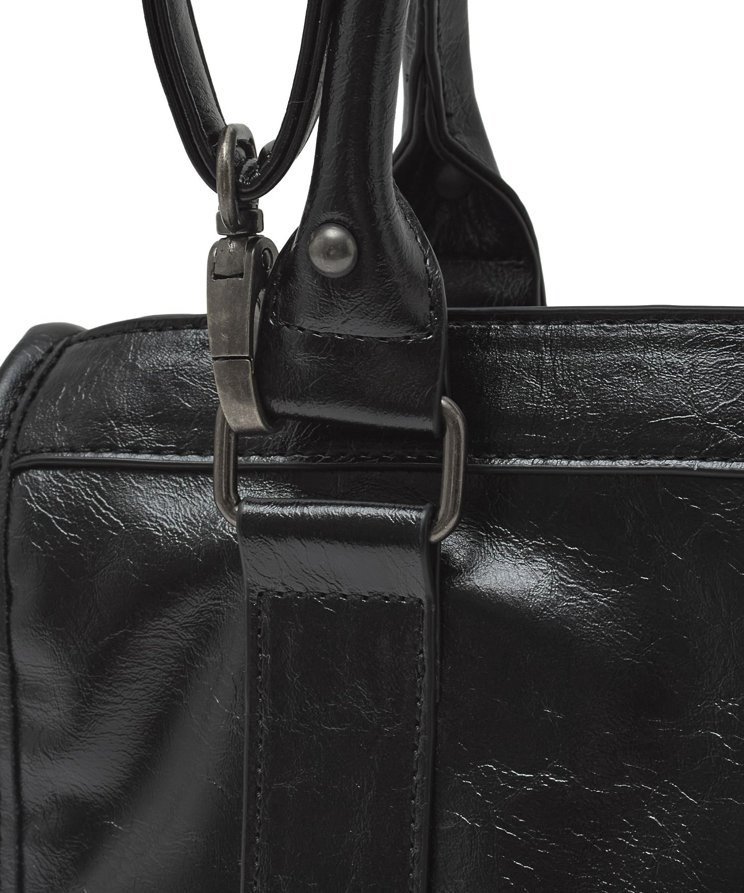 HEART PADLOCK FAUX LEATHER 2WAY BAG