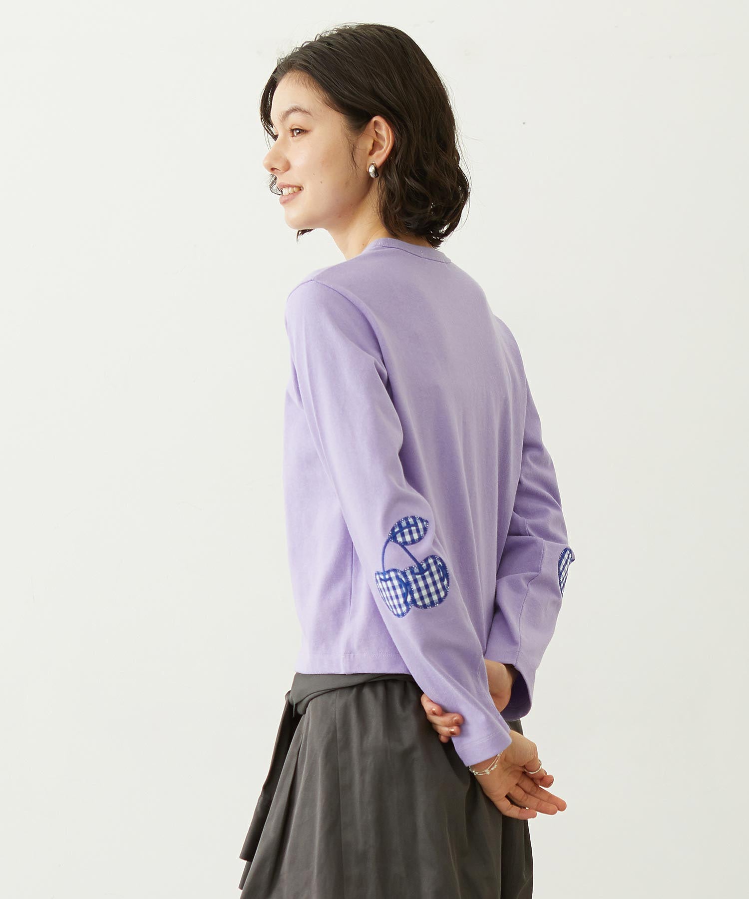 CHERRY ELBOW CARDIGAN