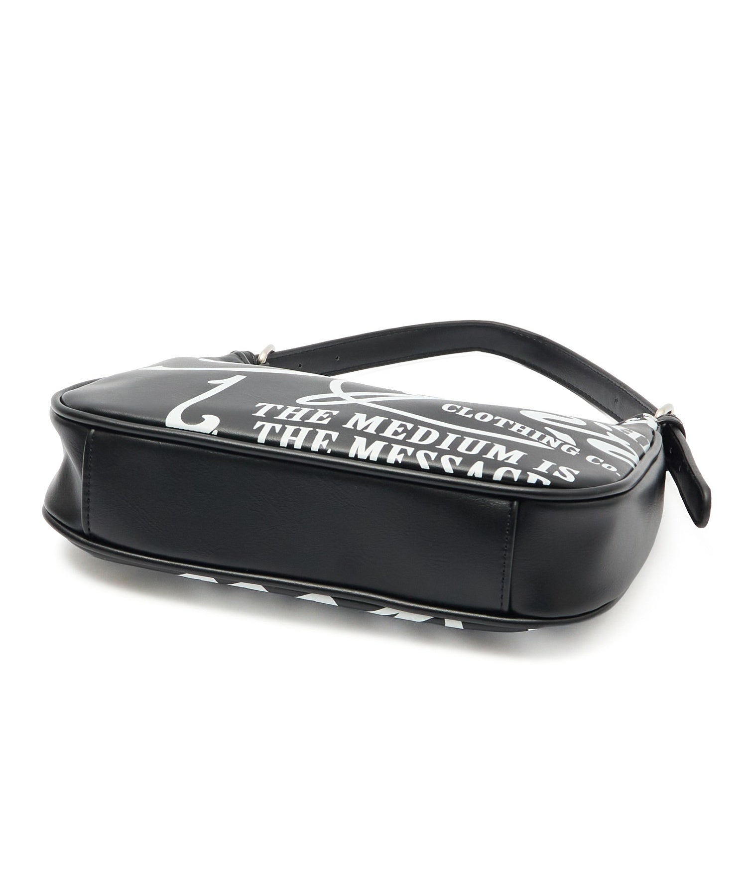 FAUX LEATHER FACE HANDBAG