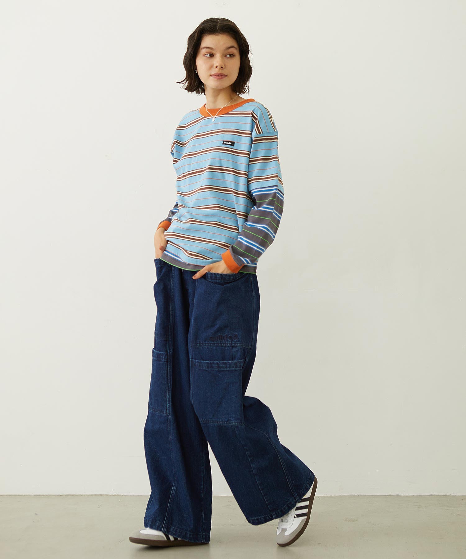 LAYERED LOOK STRIPED TOP