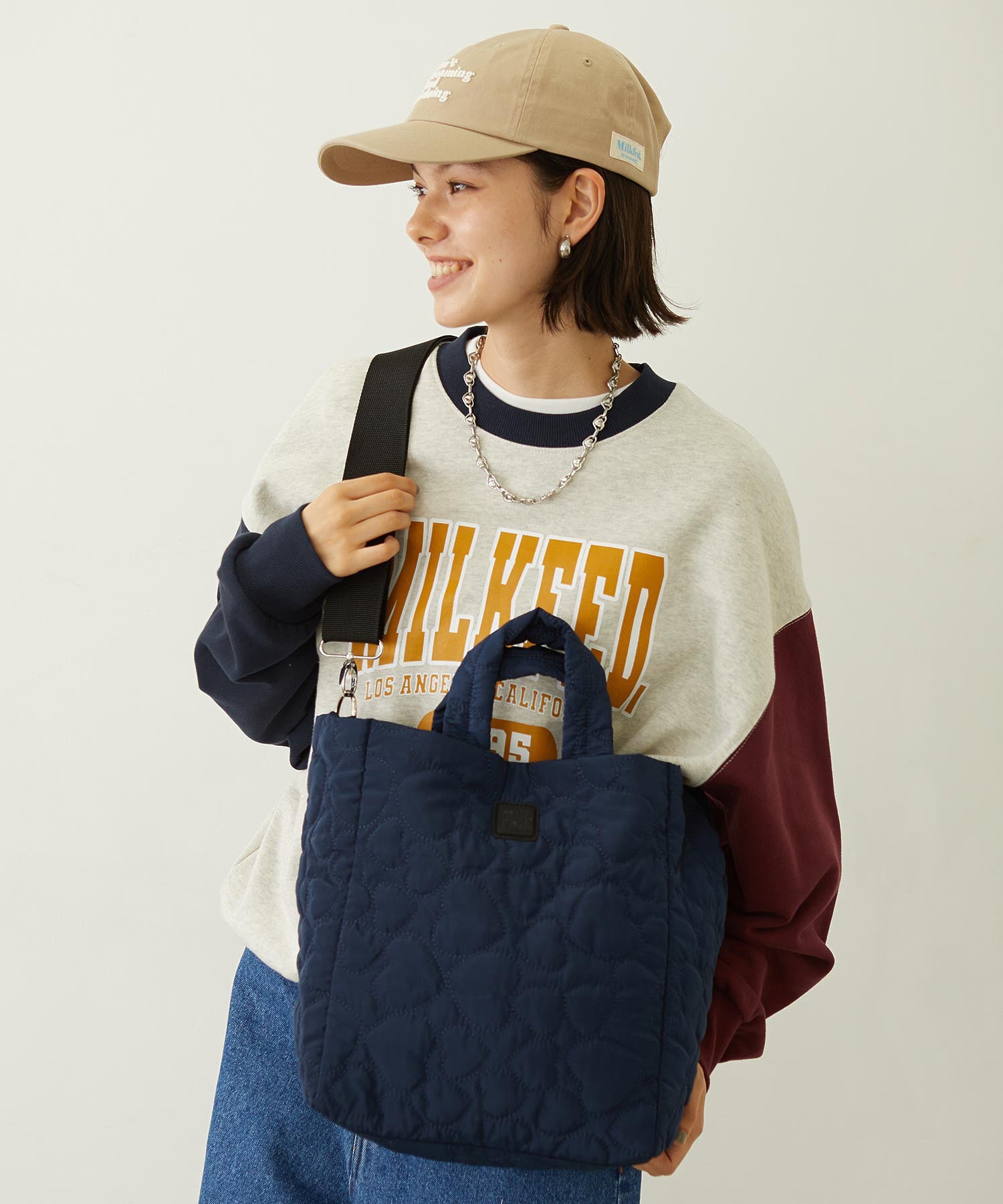 HEART QUILTED BAG
