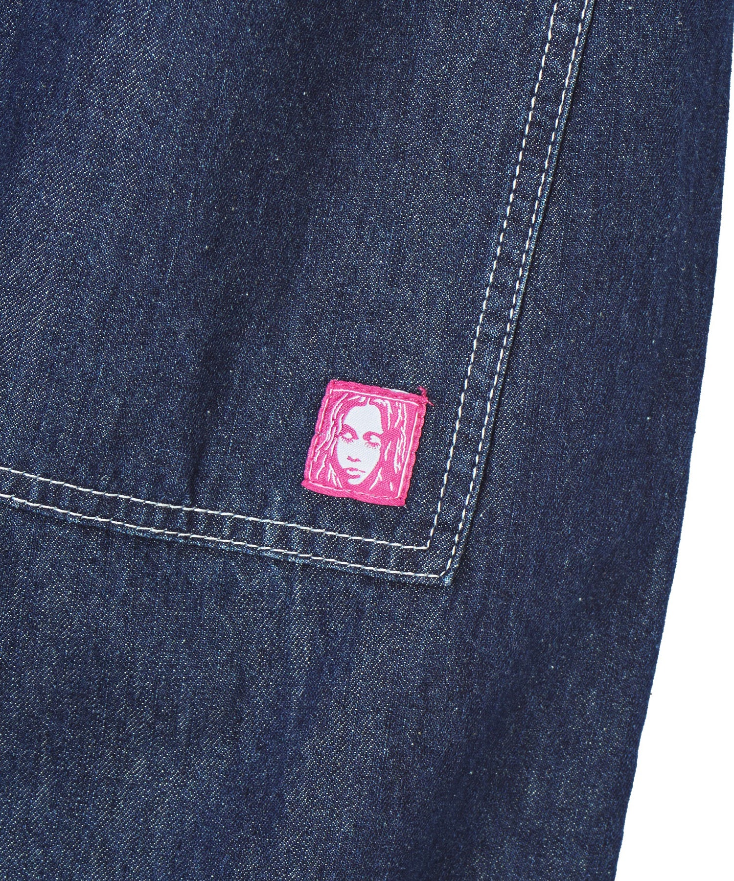 FACE LABEL POCKET EASY PANTS