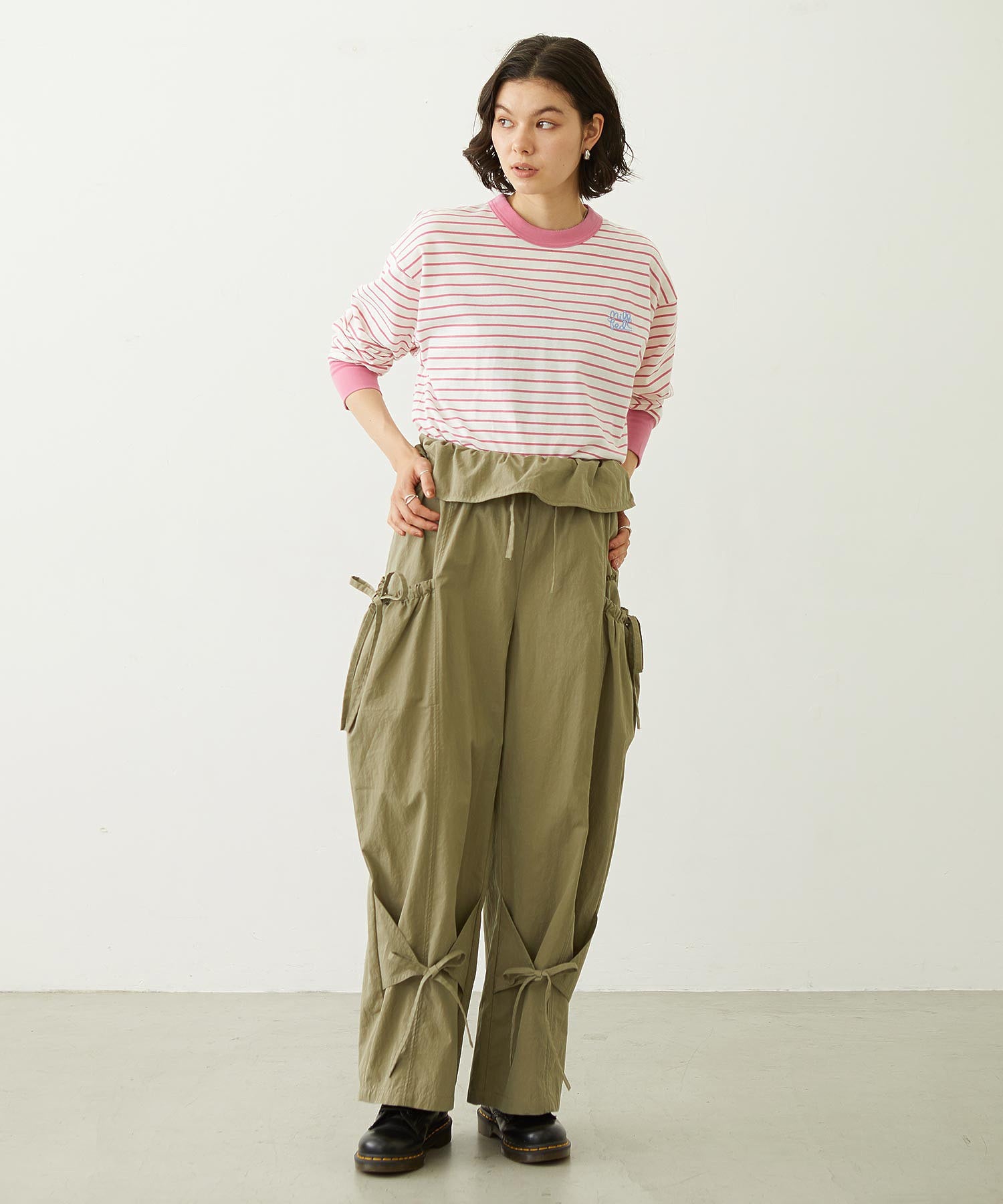 STRIPED L/S TOP