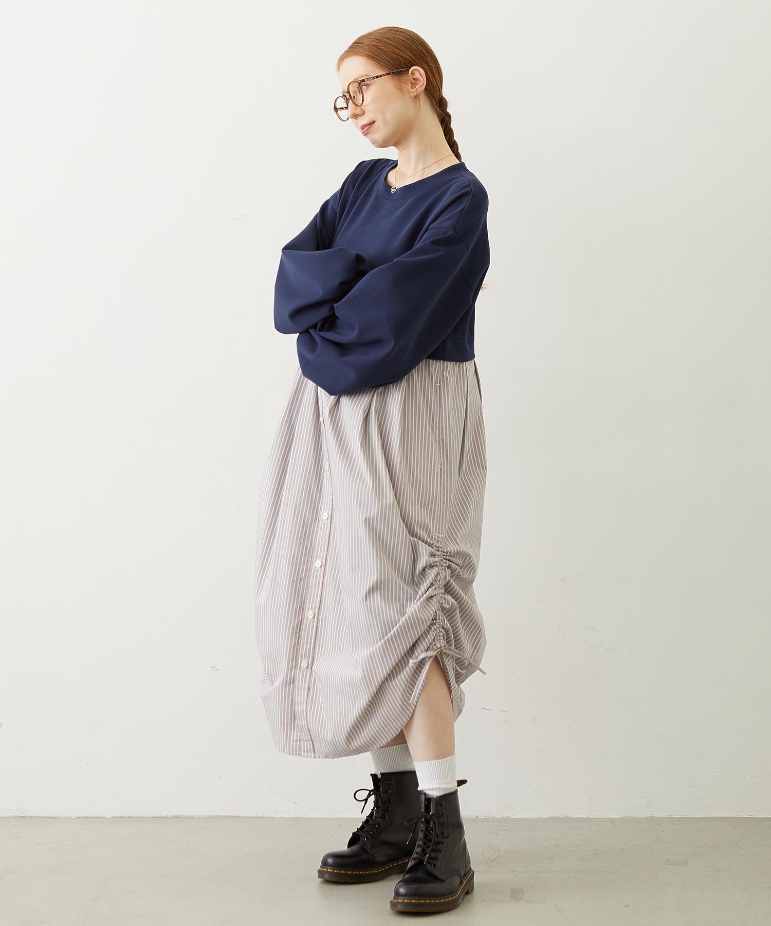 STRIPED DOCKING DRESS