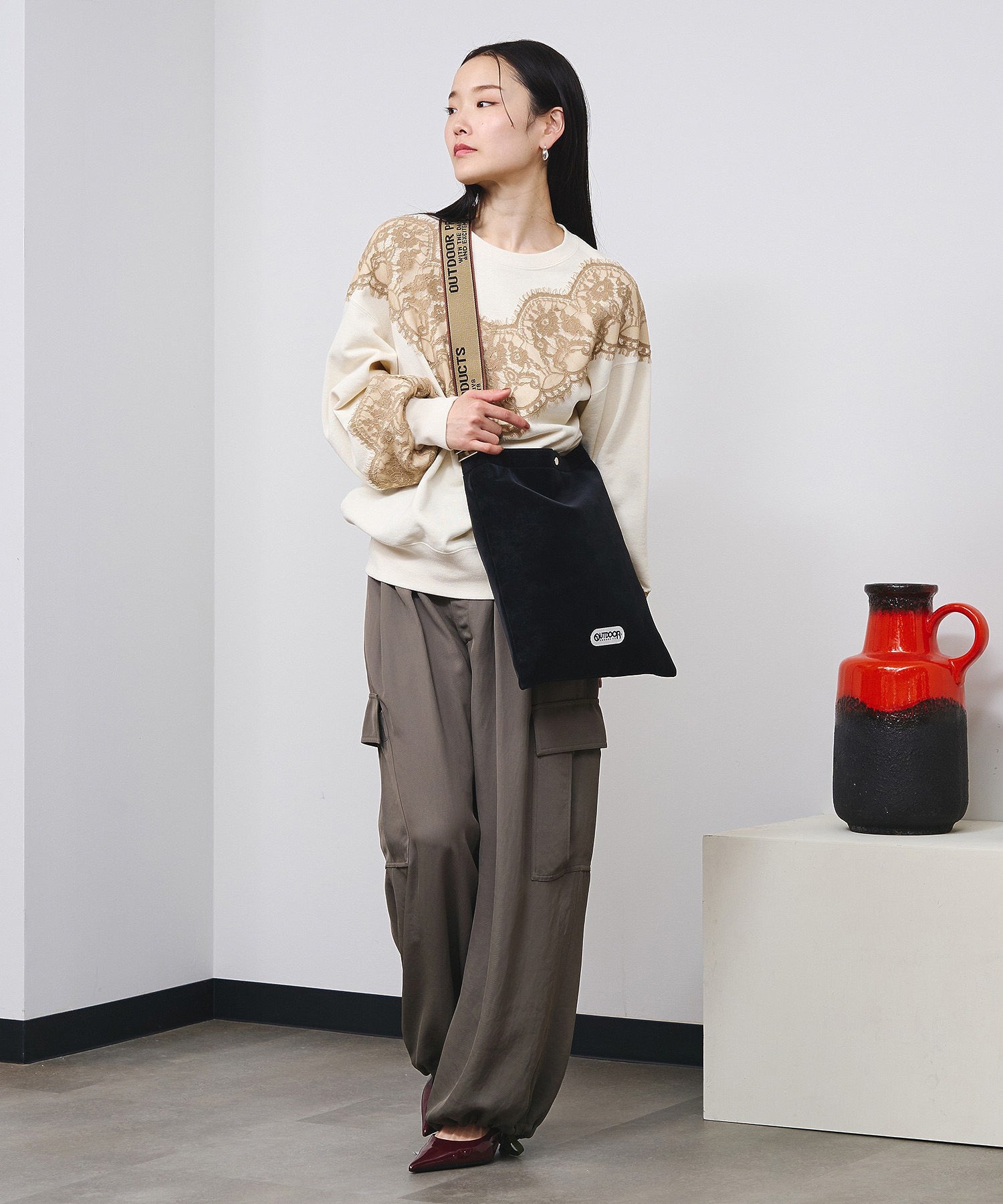 【ROSE BUD別注】OUTDOOR PRODUCTS/JACQUARD TAPE TOTE