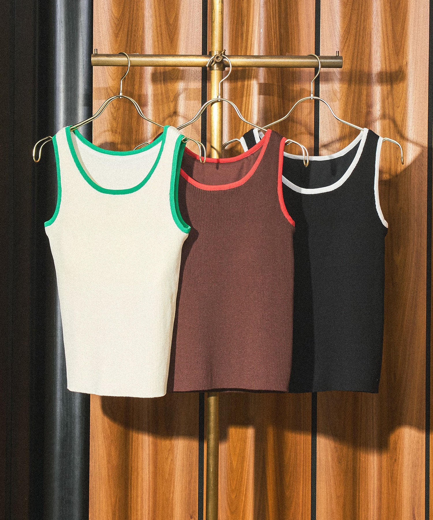 KNITTED RIB TANK TOP