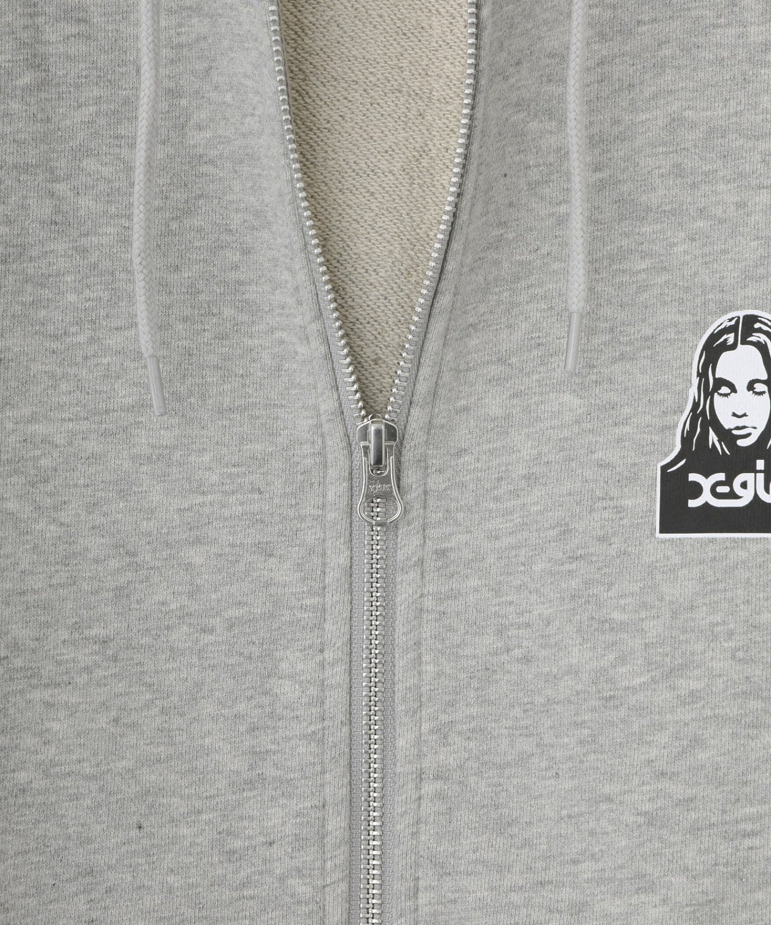 FACE AND WORDS ZIP UP SWEAT HOODIE