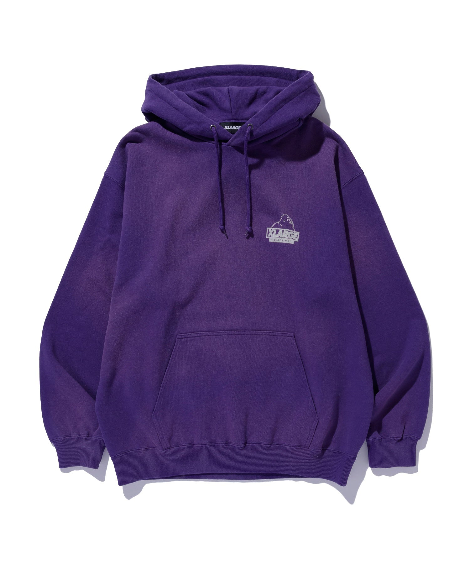 DISCHARGE PRINTED SLANTED OG HOODED SWEATSHIRT